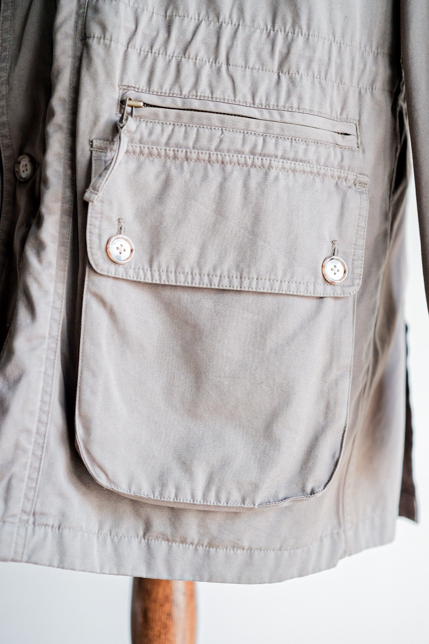 【~90's】Willis&Geiger Bush Poplin Safari Jacket Size.L-TALL