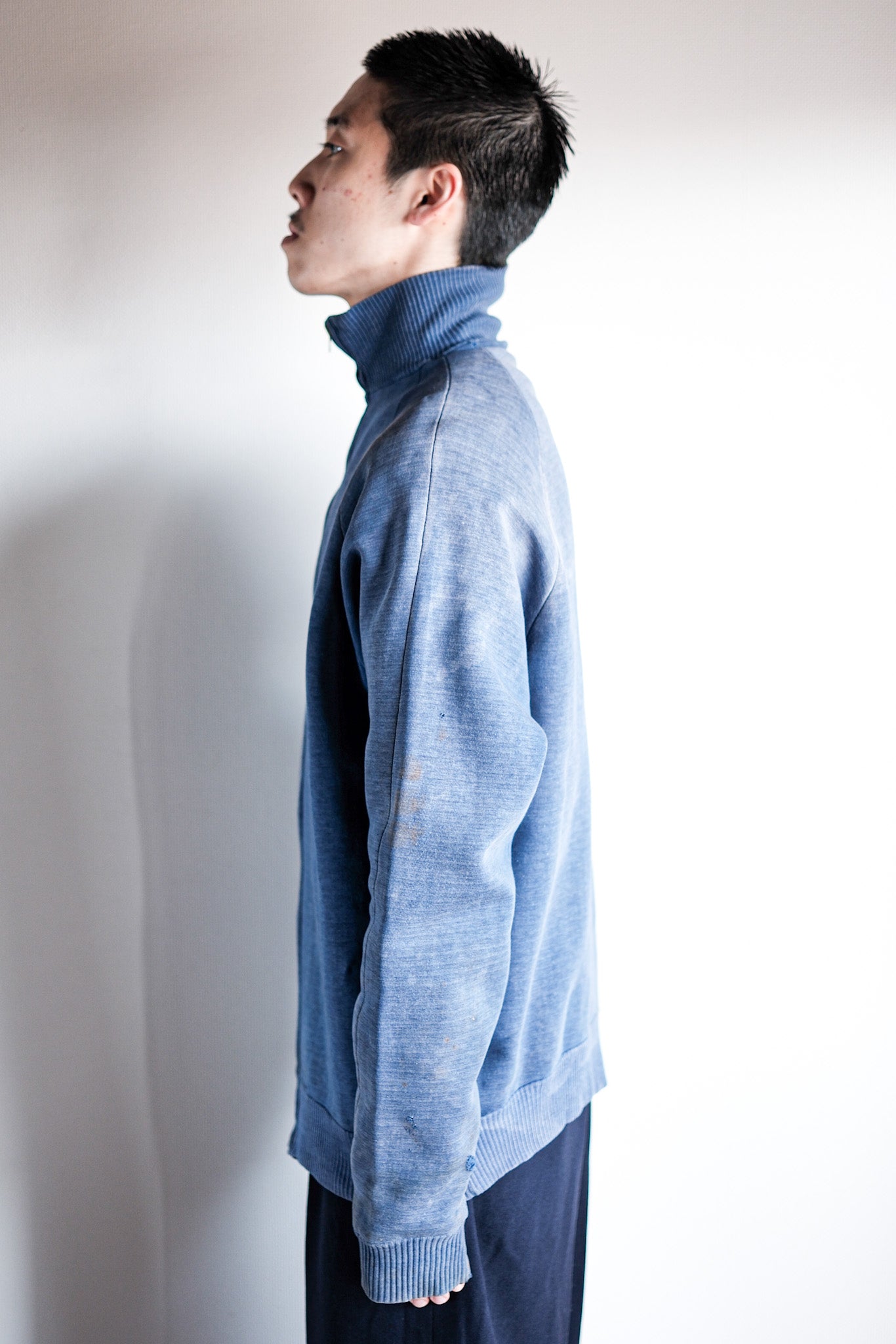 【~60's】French Vintage Full Zip Cotton Sweatshirt