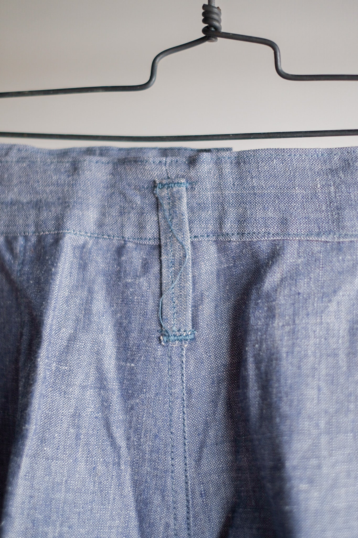 【~50's】French Navy Ramie Linen Sailor Pant "Dead Stock"