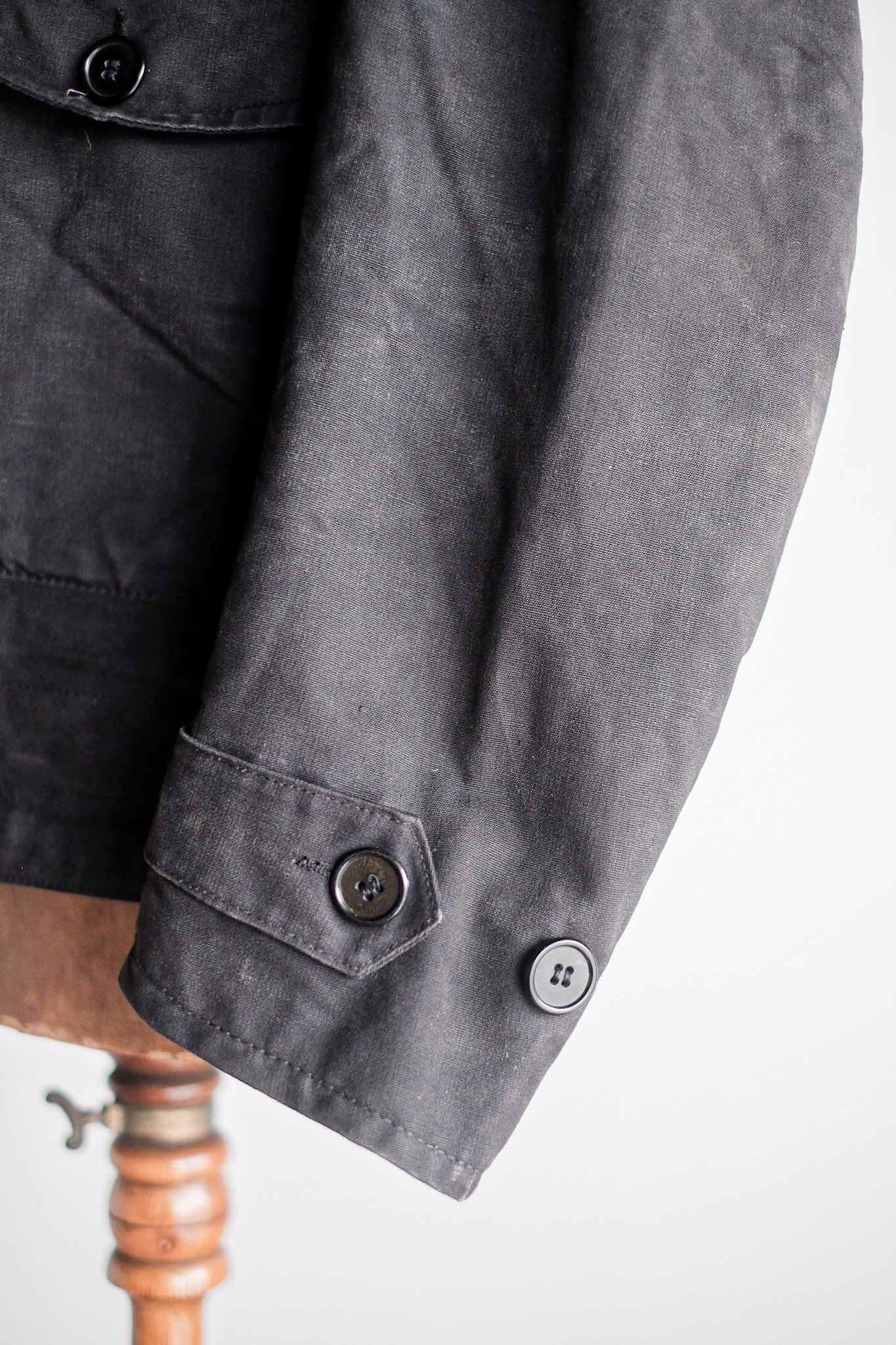 【~50’s】Swedish Army Motorcycle Jacket “Black Color”