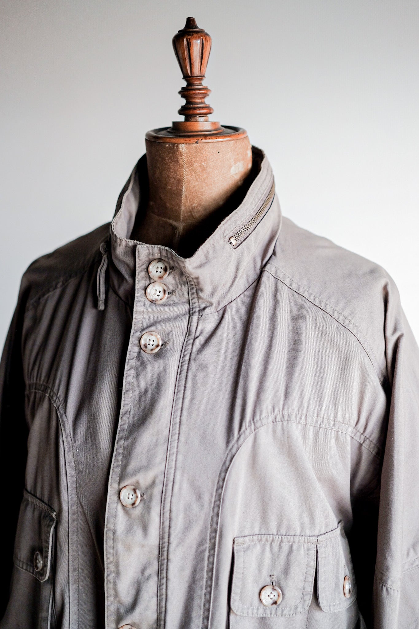 【~90's】Willis&Geiger Bush Poplin Safari Jacket Size.L-TALL