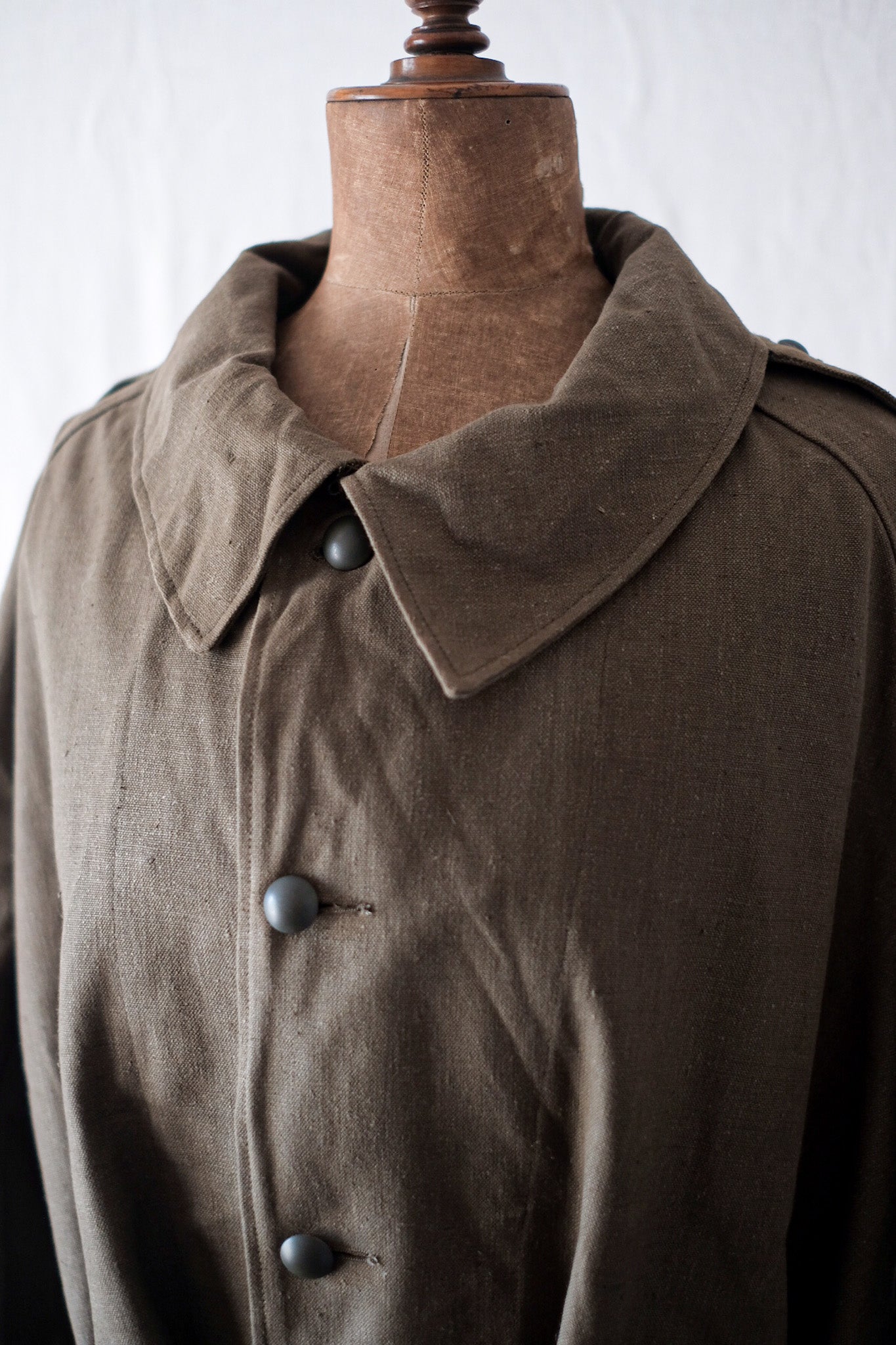 【~50's】French Army M35 Motorcycle Coat Size.2 "Dead Stock"
