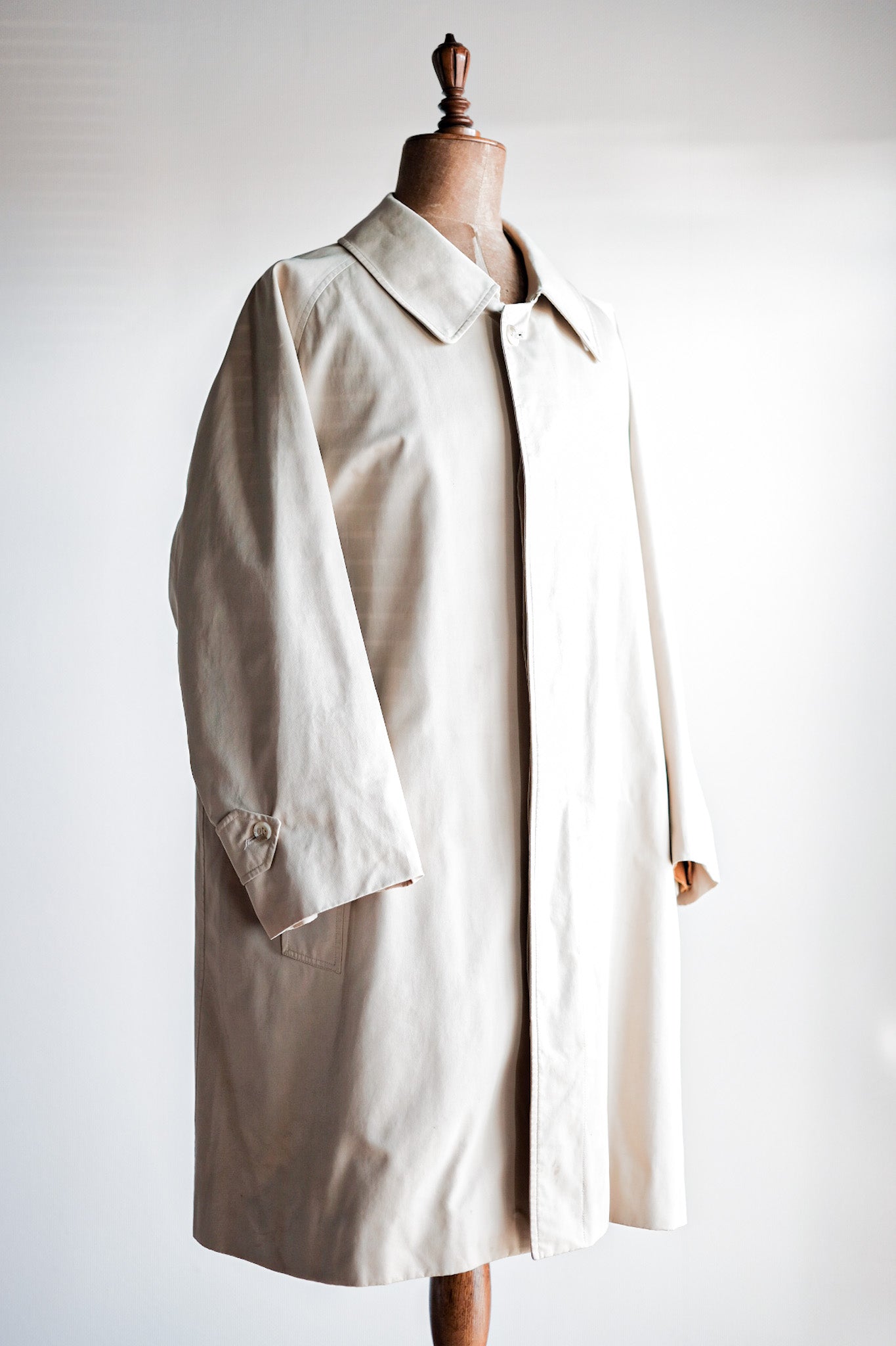 【~70's】Vintage Burberry's Single Raglan Balmacaan Coat C100 Size.52REG