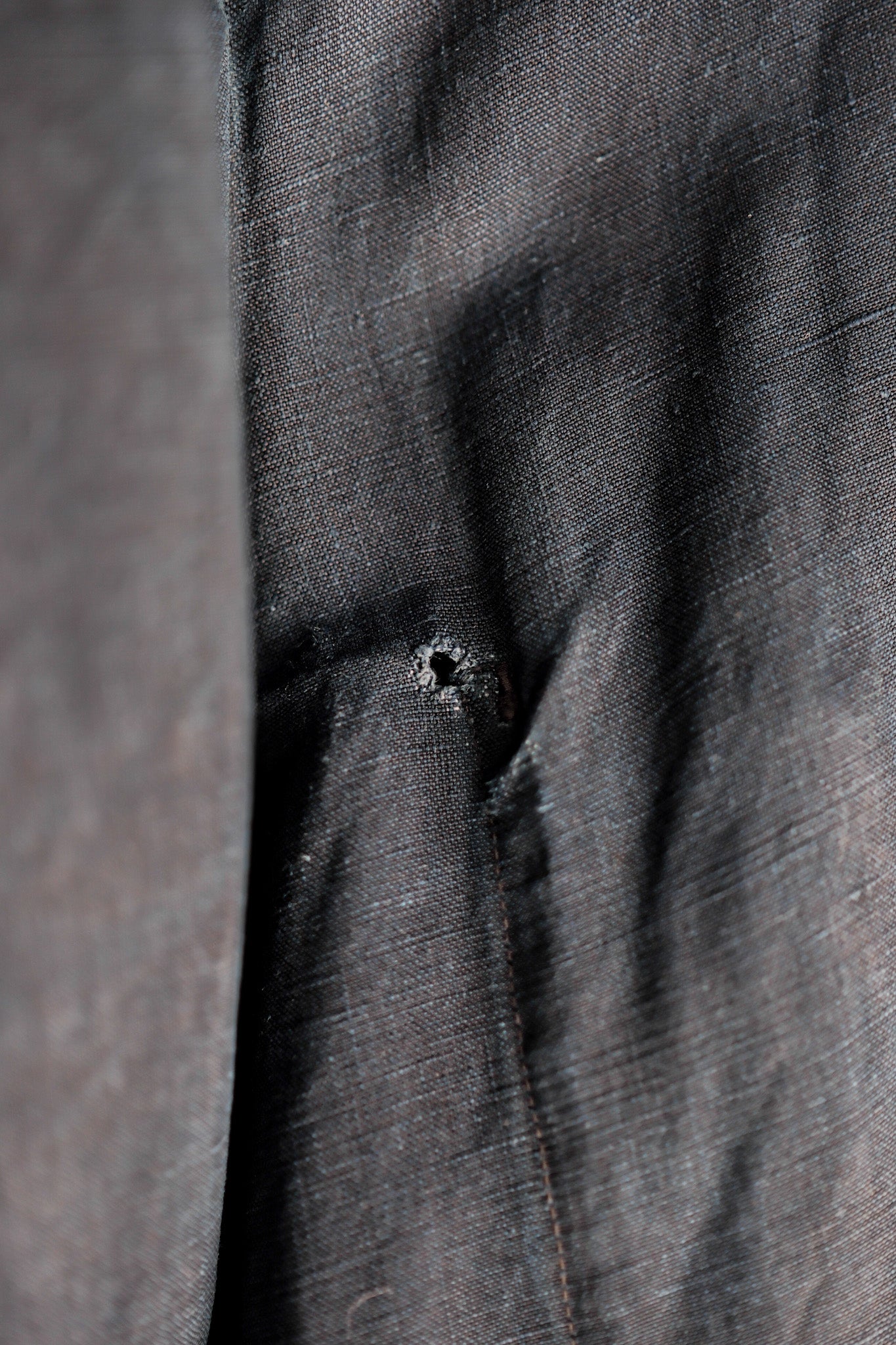 【Early 20th C】French Antique Indigo Linen Maquignon Coat