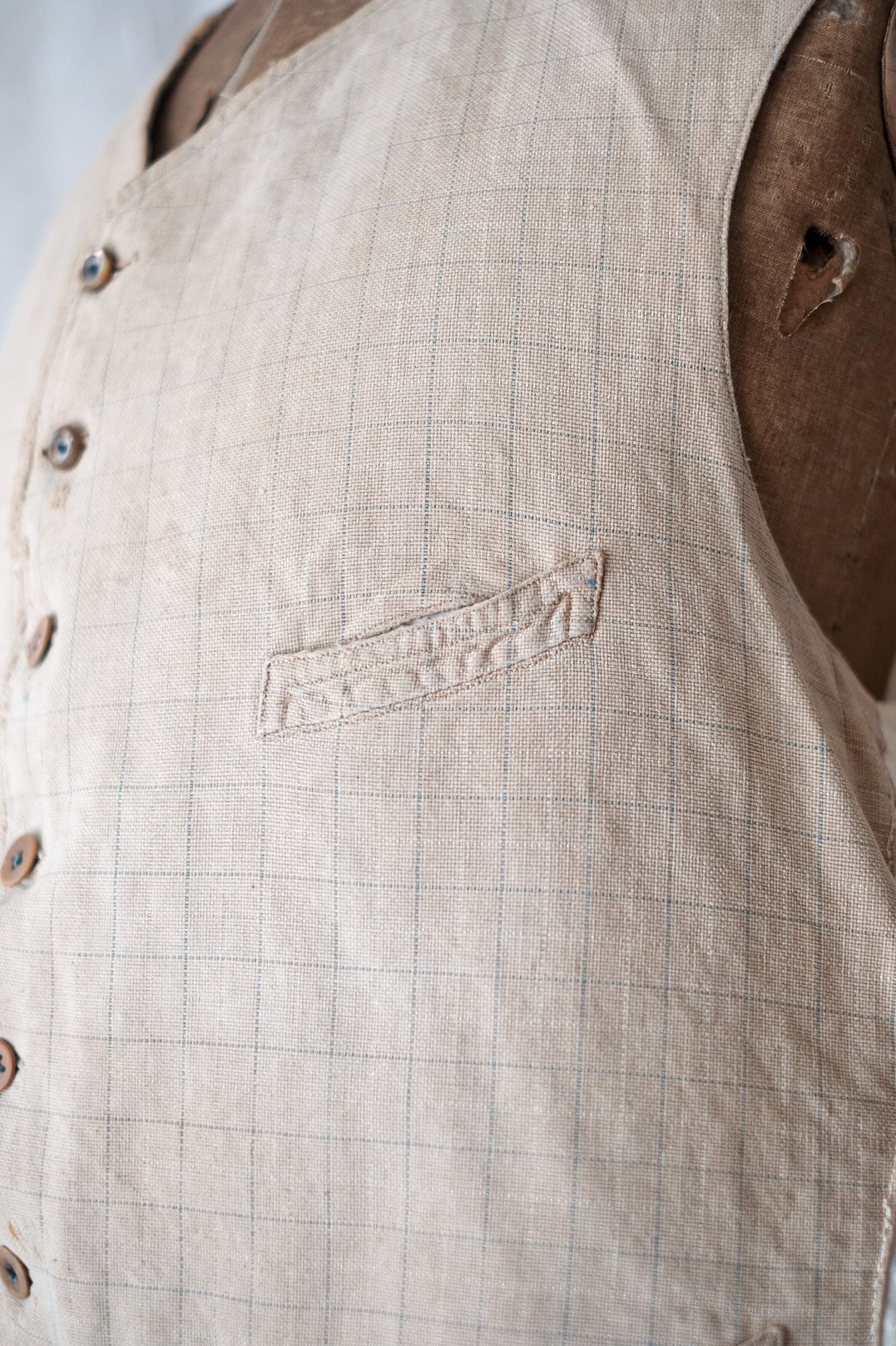 【~30's】French Vintage Cotton Gilet