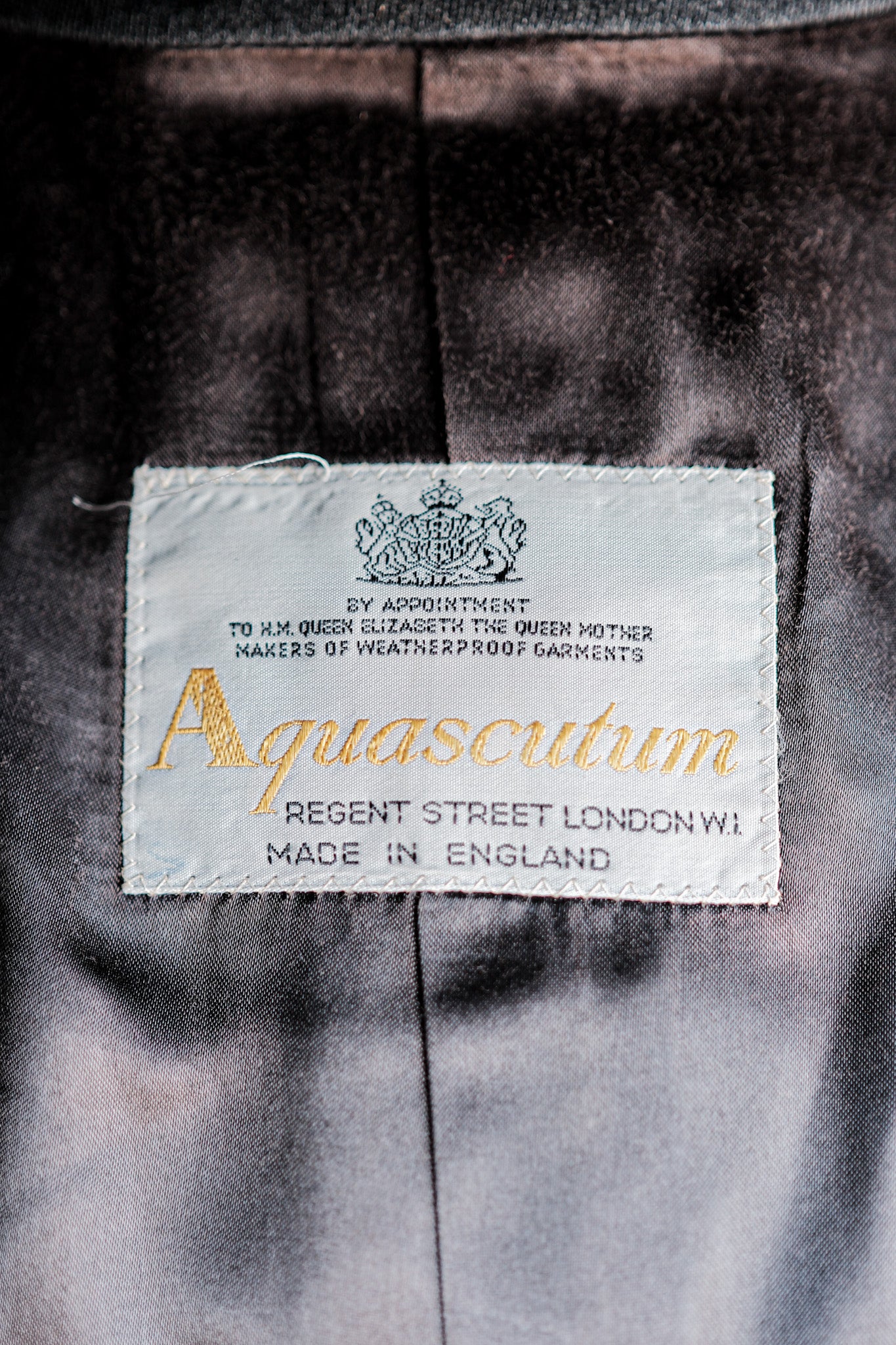 【~70's】Vintage Aquascutum Single Raglan Wool Rider Coat