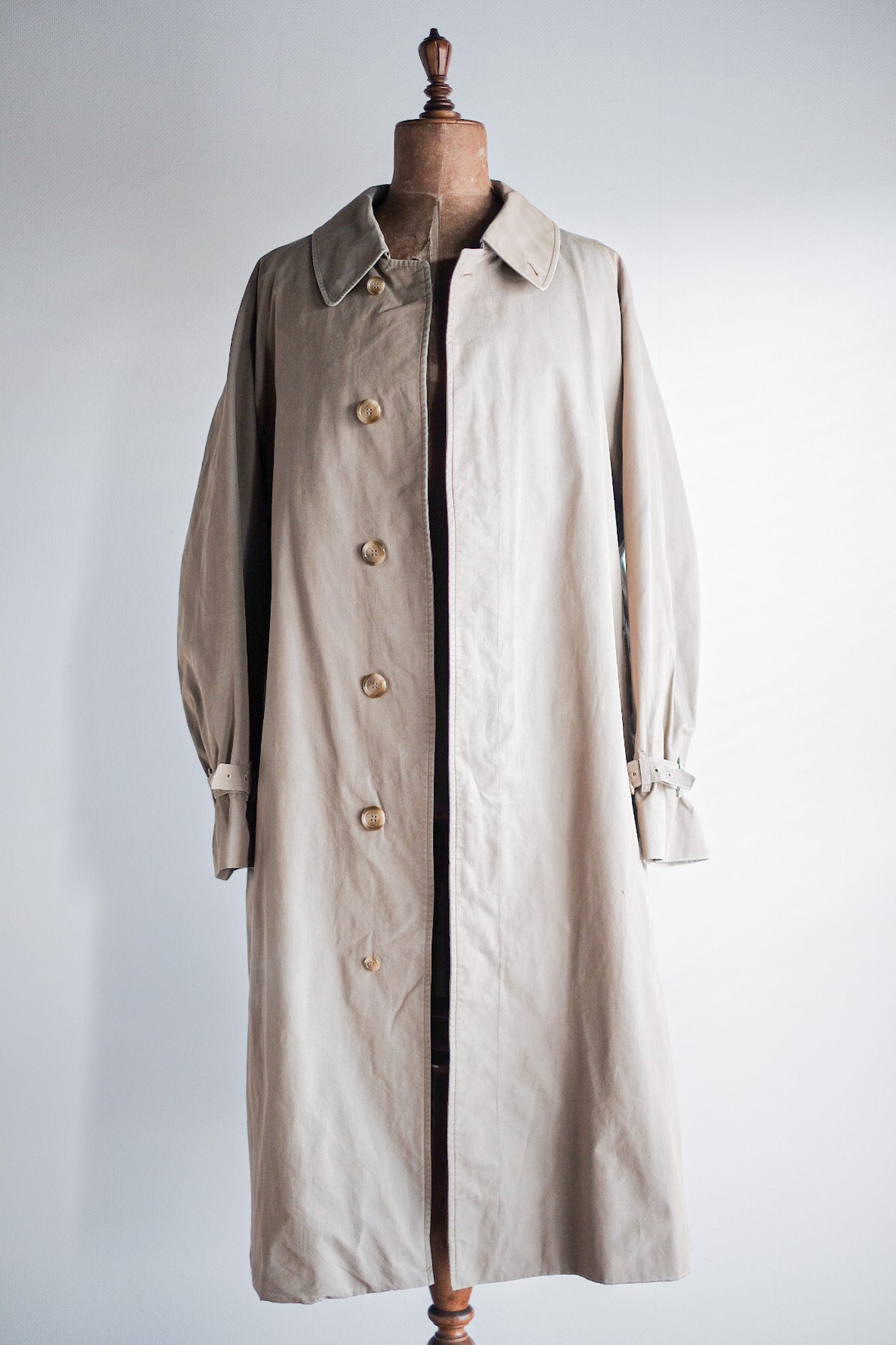 【~80's】Vintage Burberry's Single Raglan Rider Coat C100