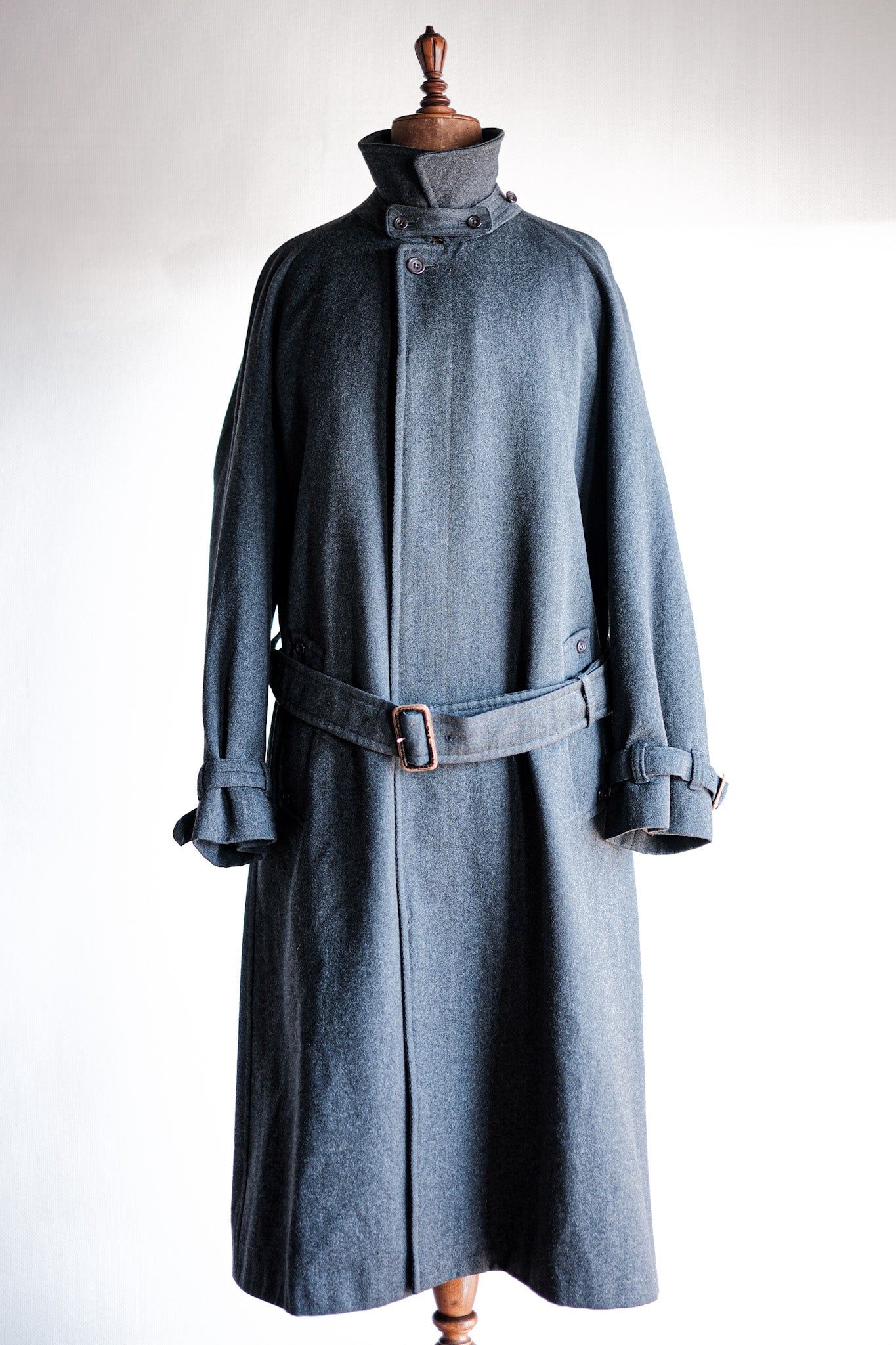 【~70's】Vintage Aquascutum Single Raglan Wool Rider Coat
