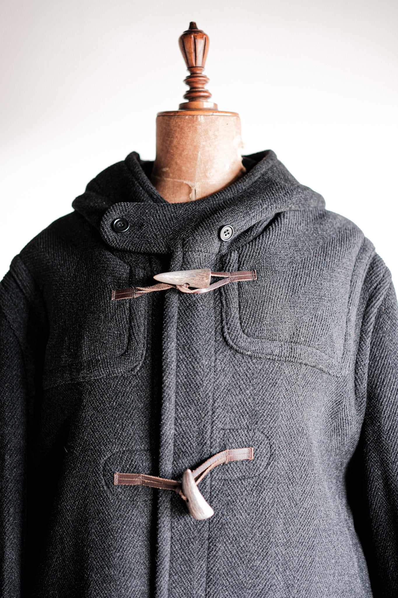 【~90's】Old INVERTERE Wool Duffle Coat "Moorbrook"