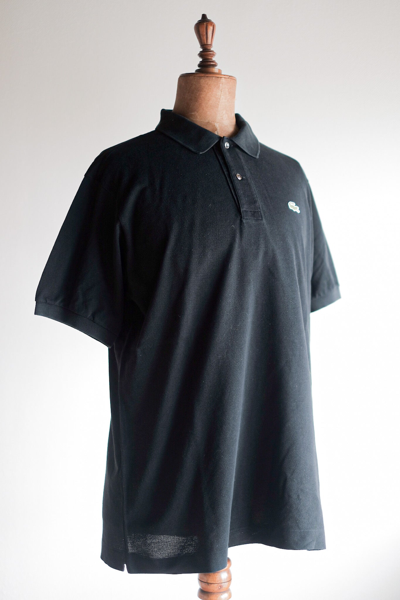 【~80's】CHEMISE LACOSTE S/S Polo Shirt Size.5 "Black"