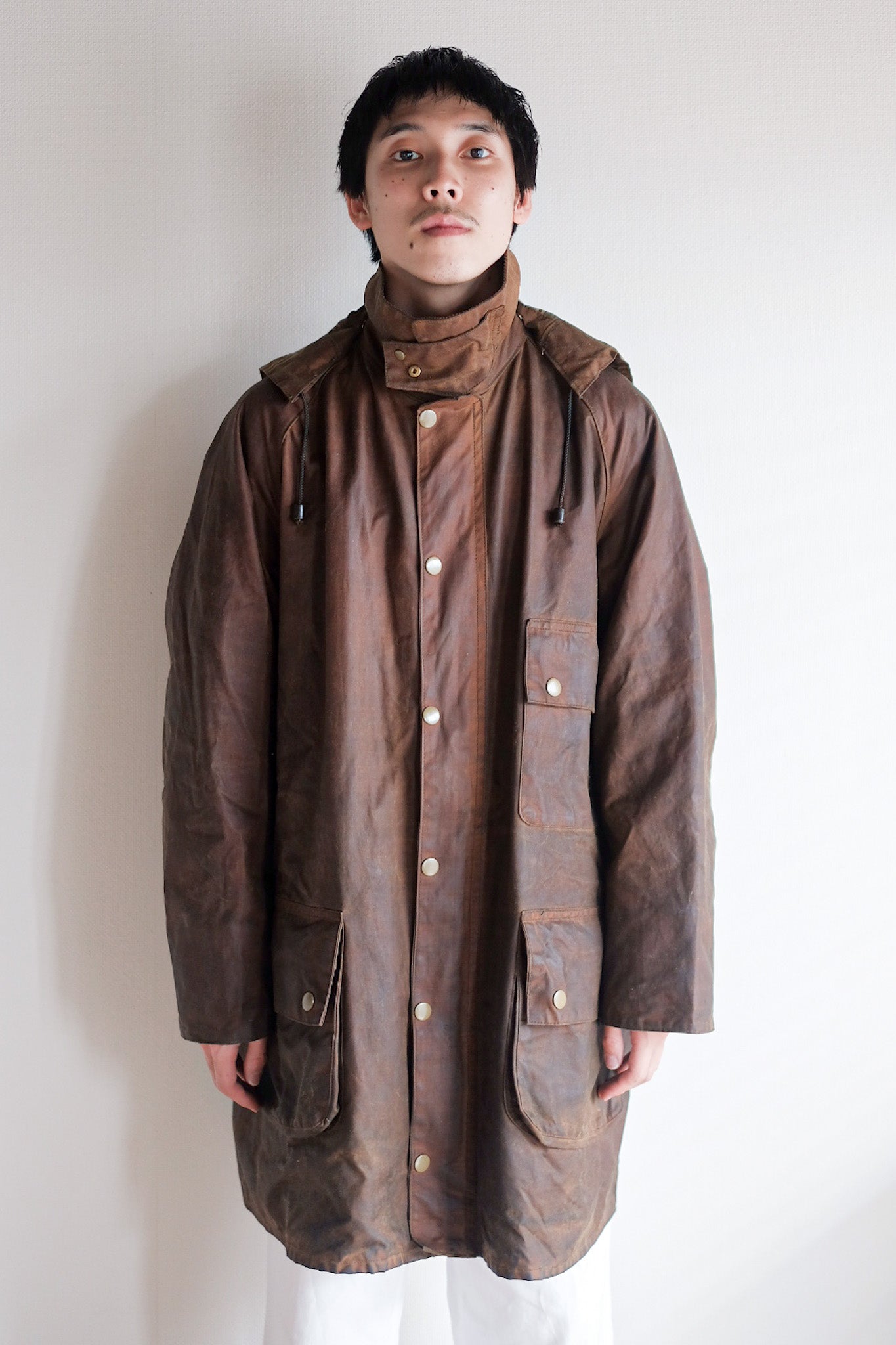 【~60's】Vintage Barbour "Solway Zipper" Yellow Label