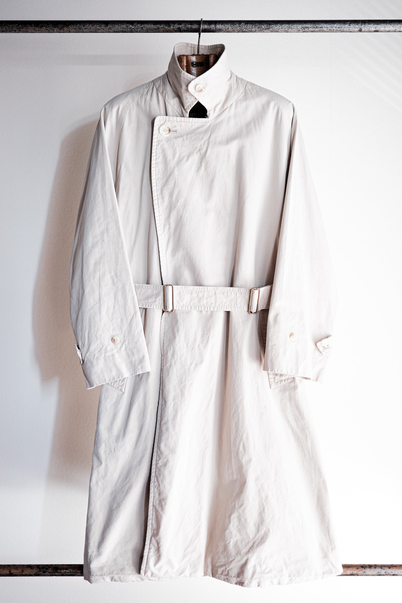 【~80's】Vintage Burberry's Single Raglan Tielocken Coat C100 Size.46REG