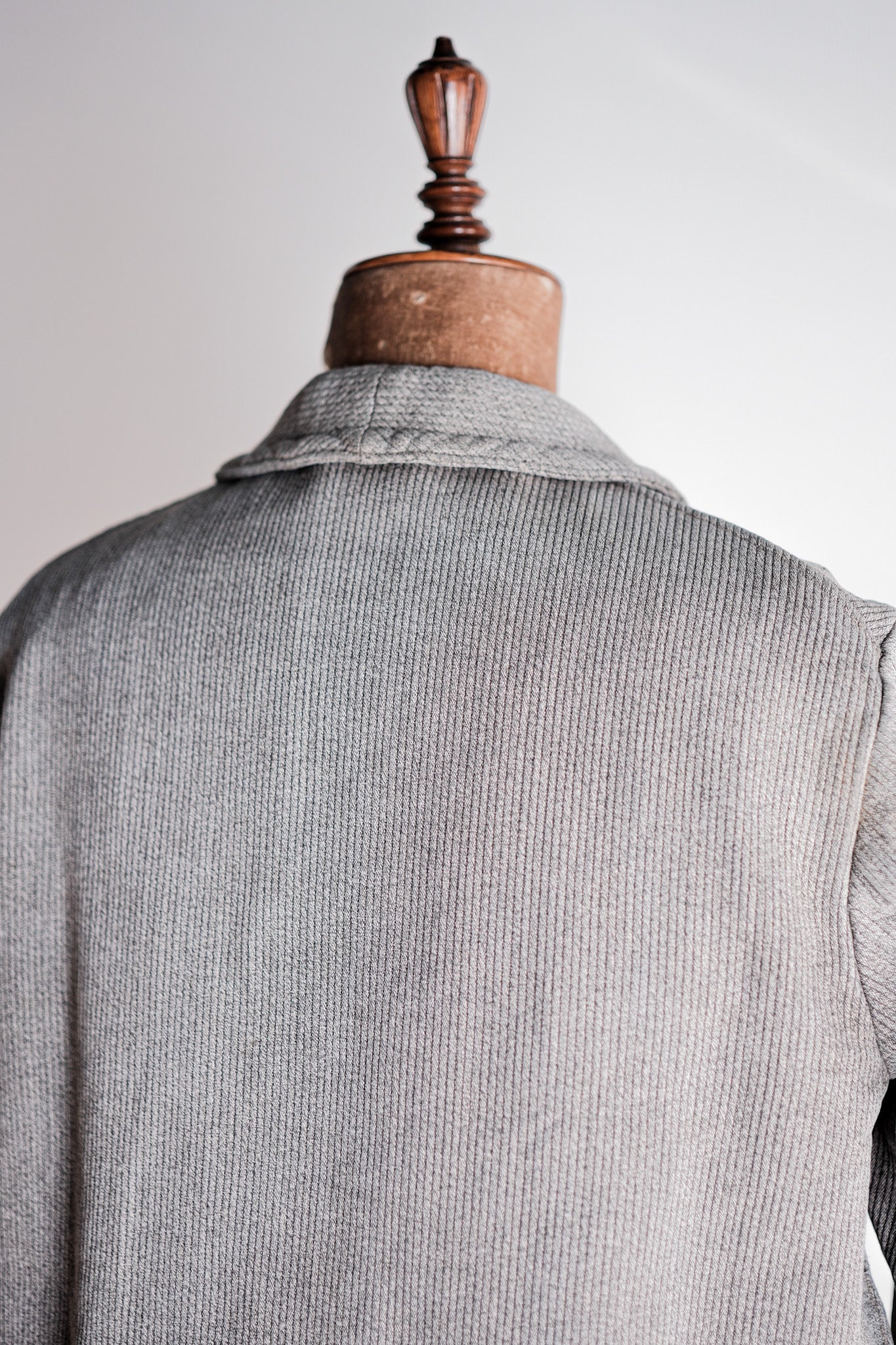 【~50's】French Vintage Gray Cotton Pique Hunting Jacket