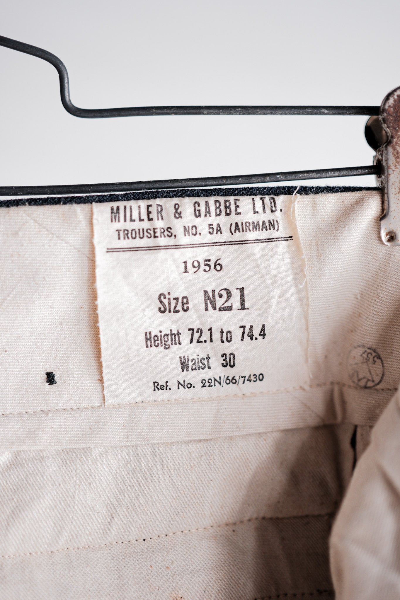 【~50's】Royal Canadian Air Force Wool Trousers Size.N21 "Dead Stock"