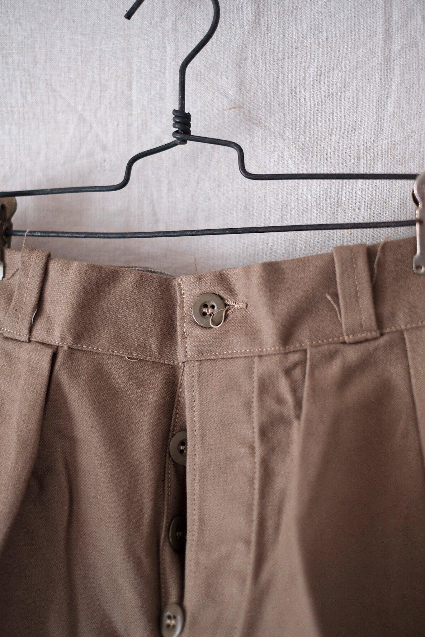 【~50's】French Vintage Chino Shorts "Dead Stock"