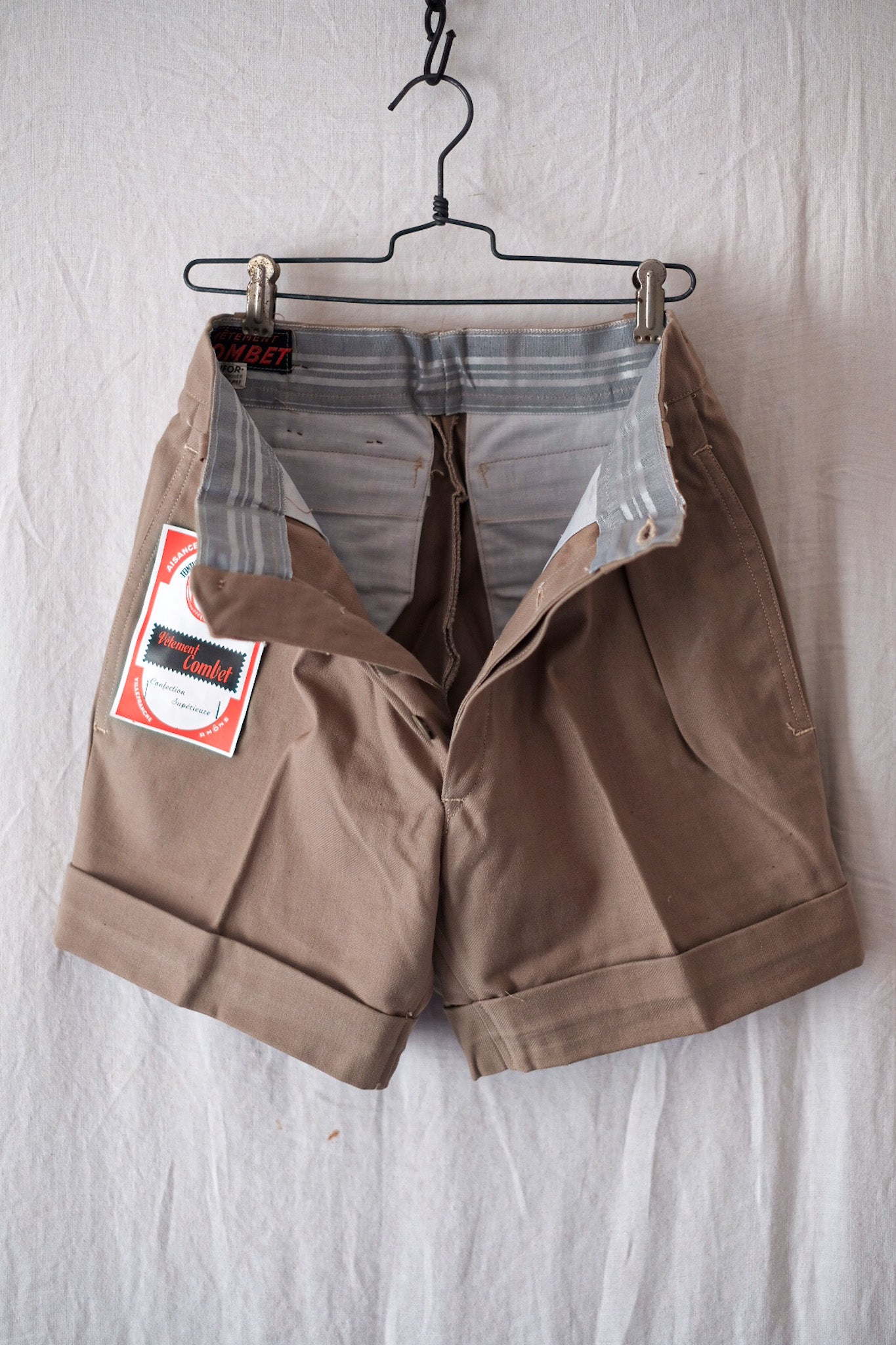 【~50's】French Vintage Chino Shorts "Dead Stock"