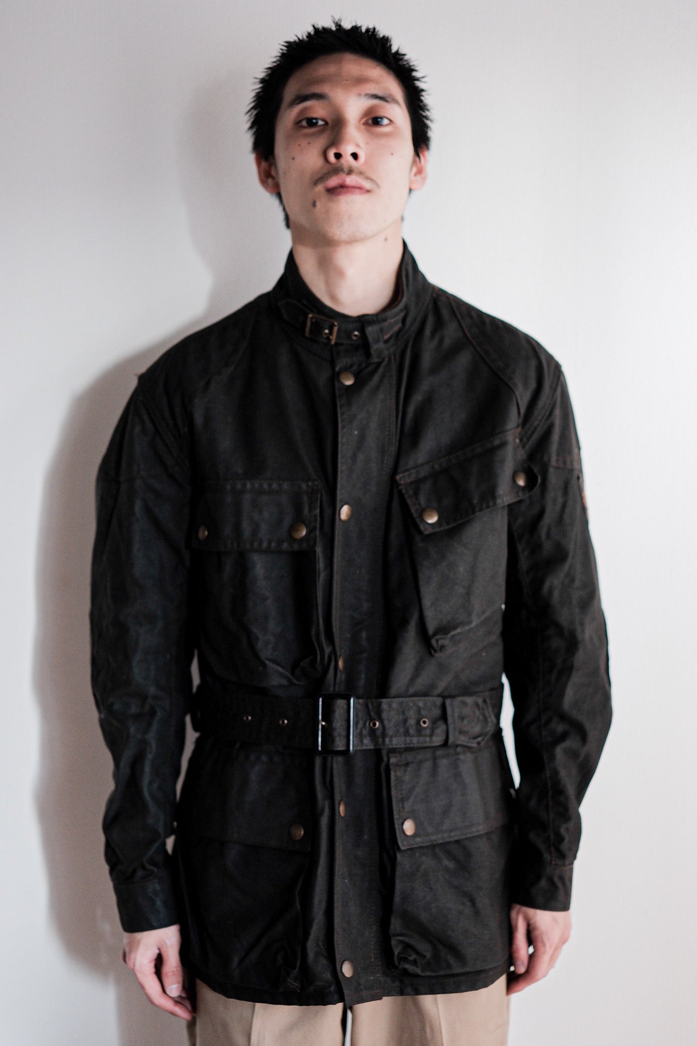 【~60's】Vintage Belstaff Waxed Jacket & Trousers Set Up Size.38 "TRIALMASTER"