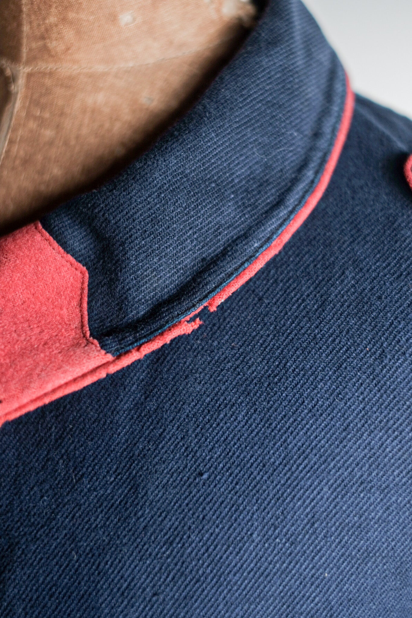 【~30's】French Vintage Indigo Cotton Twill Firefighter Jacket