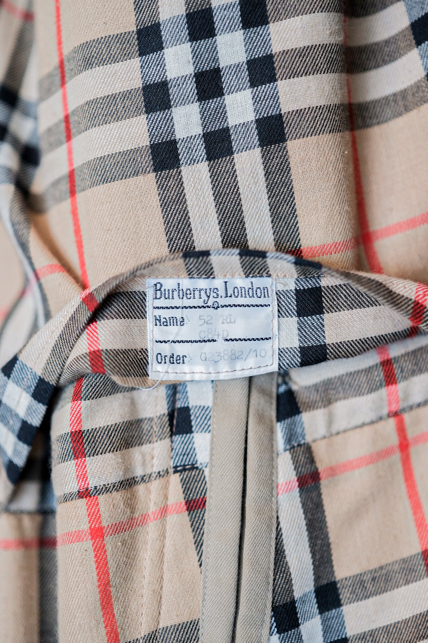【~80's】Vintage Burberry's Single Raglan Rider Coat Size.52RL