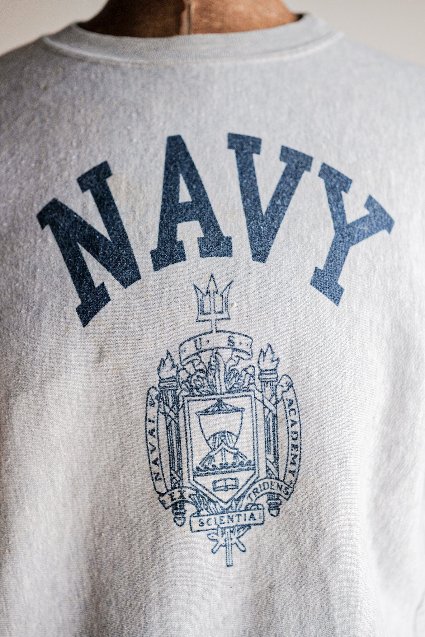 【~80's】Vintage Champion Reverse Weave Sweatshirt "USNA"