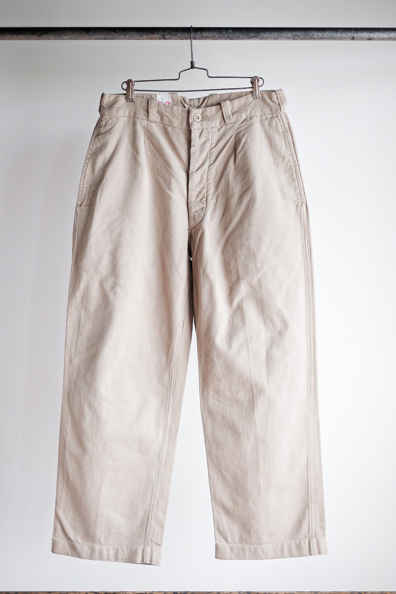 【~60's】French Army M52 Chino Trousers Size.23