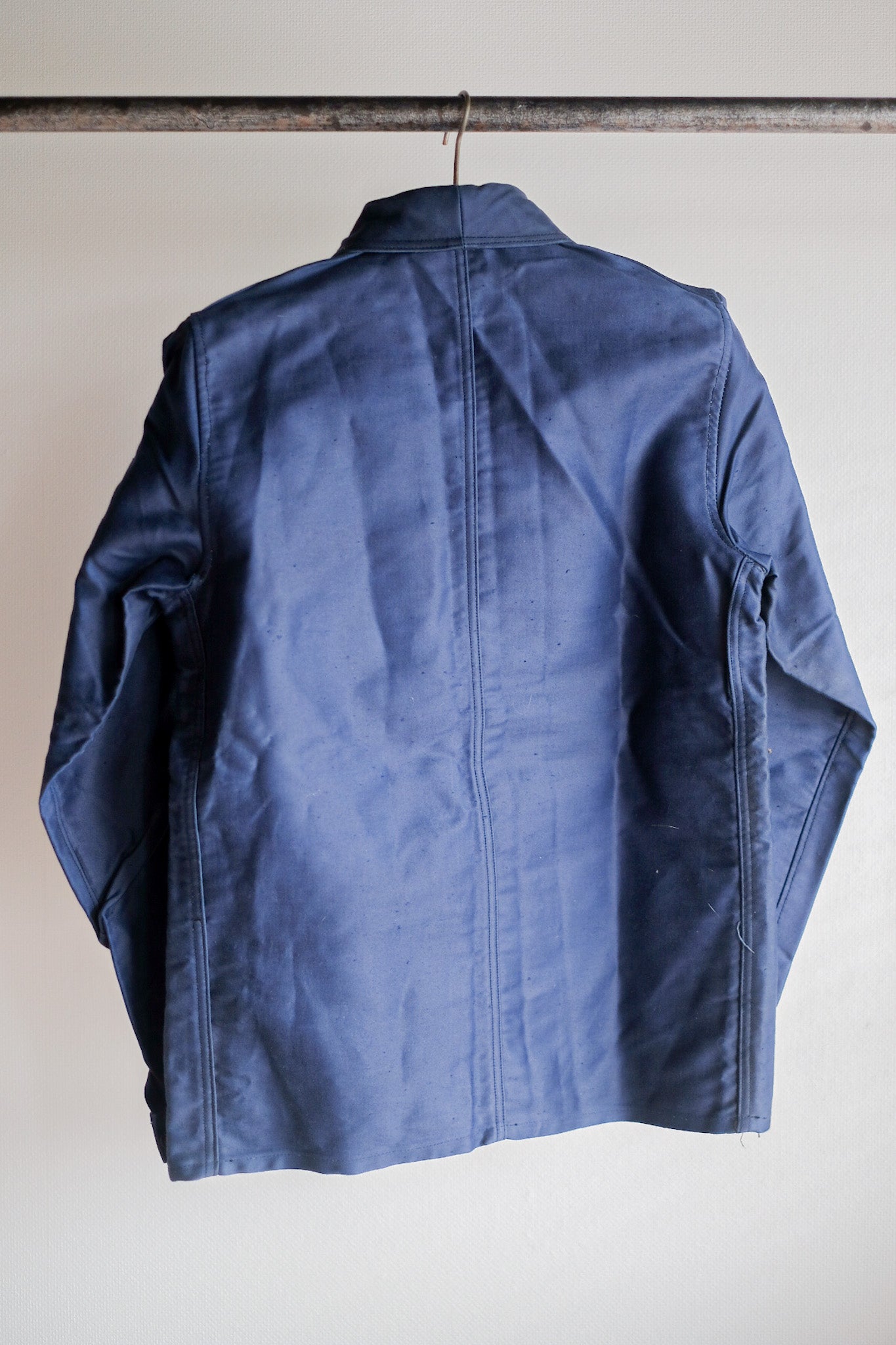 【~40's】French Vintage Blue Moleskin Work Jacket "Dead Stock"