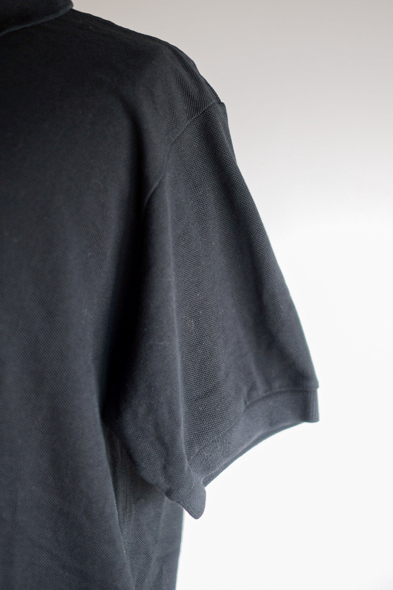 【~80's】CHEMISE LACOSTE S/S Polo Shirt Size.5 "Black"