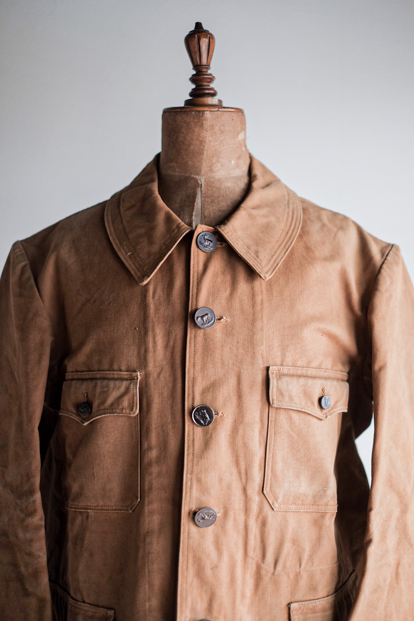 【~30’s】French Vintage Cotton Hunting Jacket