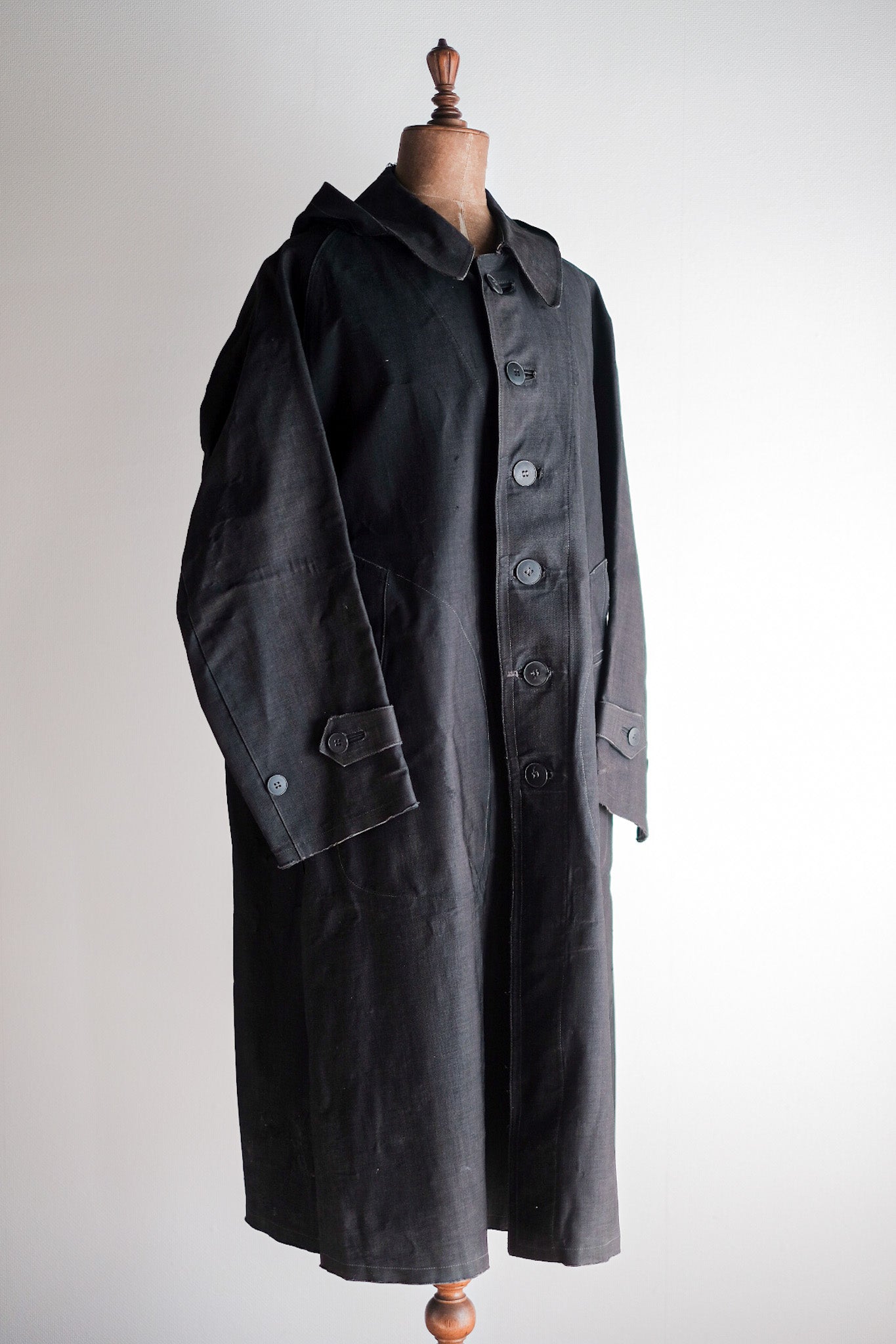 【Early 20th C】French Antique Rubber Raincoat