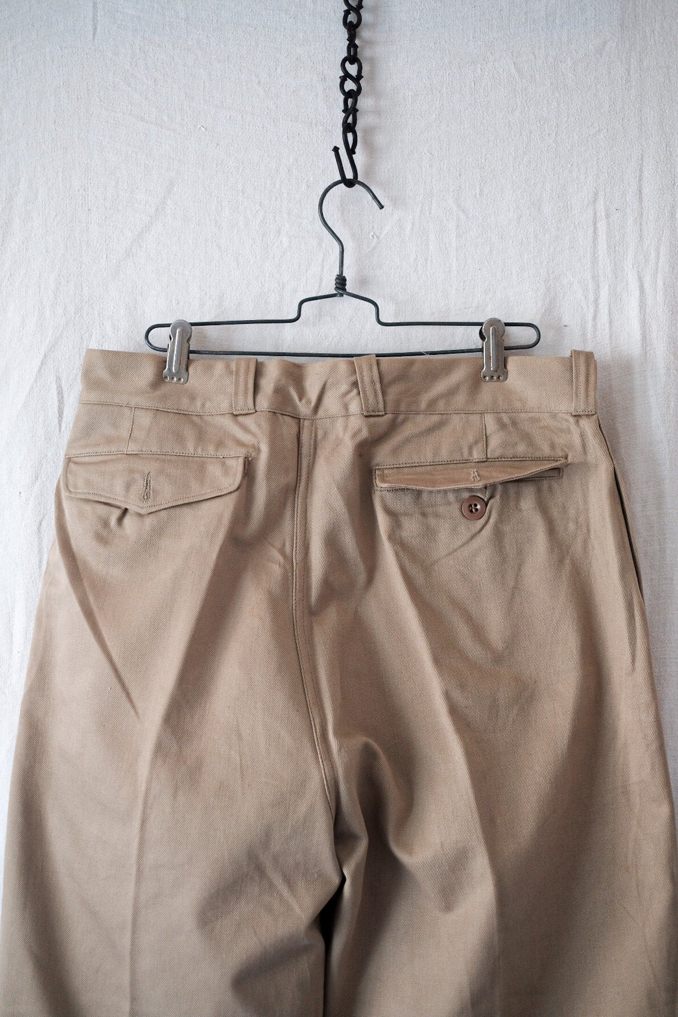 【~60's】French Army M52 Chino Trousers Size.34 "Dead Stock"