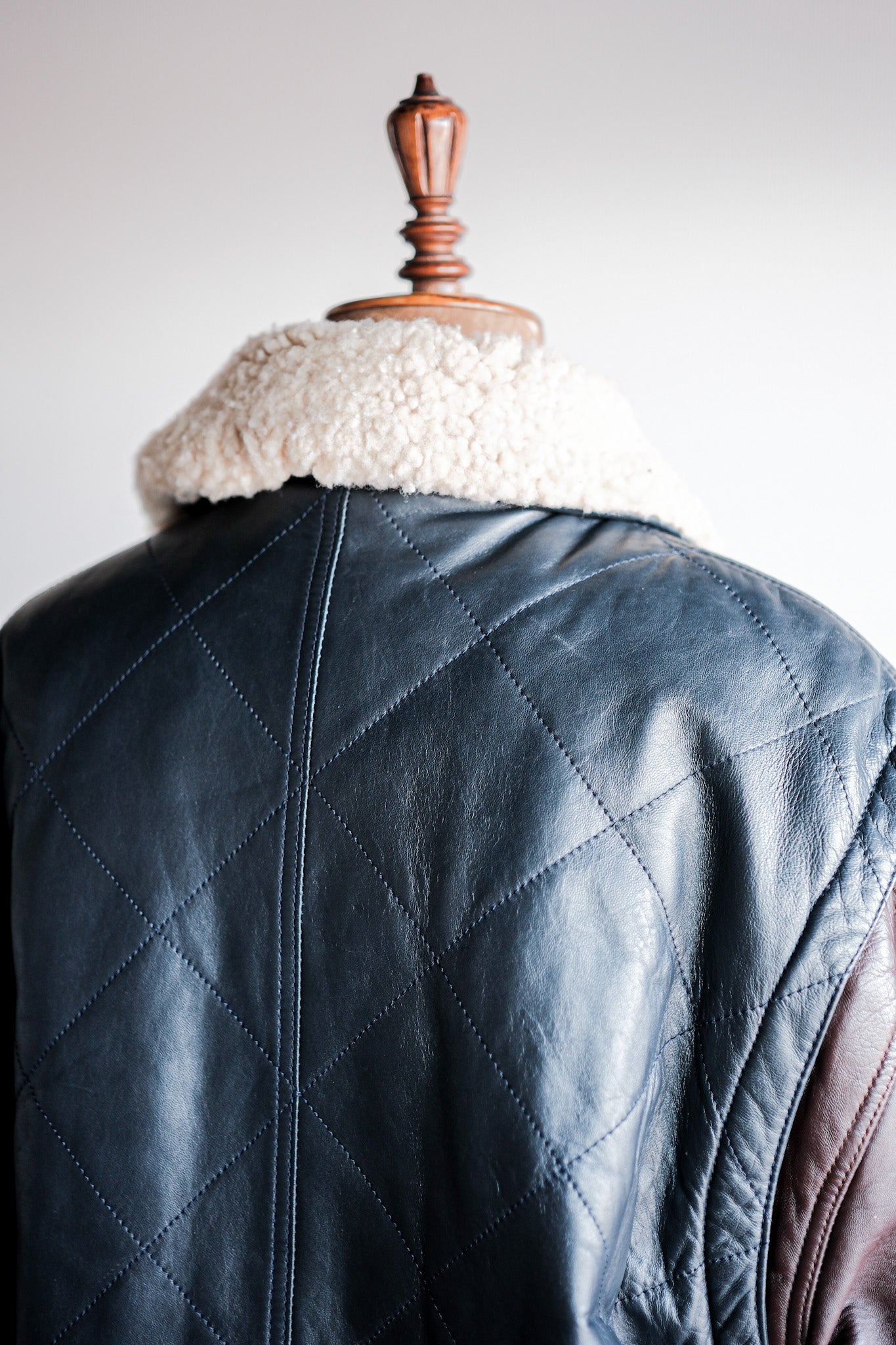 【~70's】Old Marcel Lassance Leather Bomber Jacket Size.52