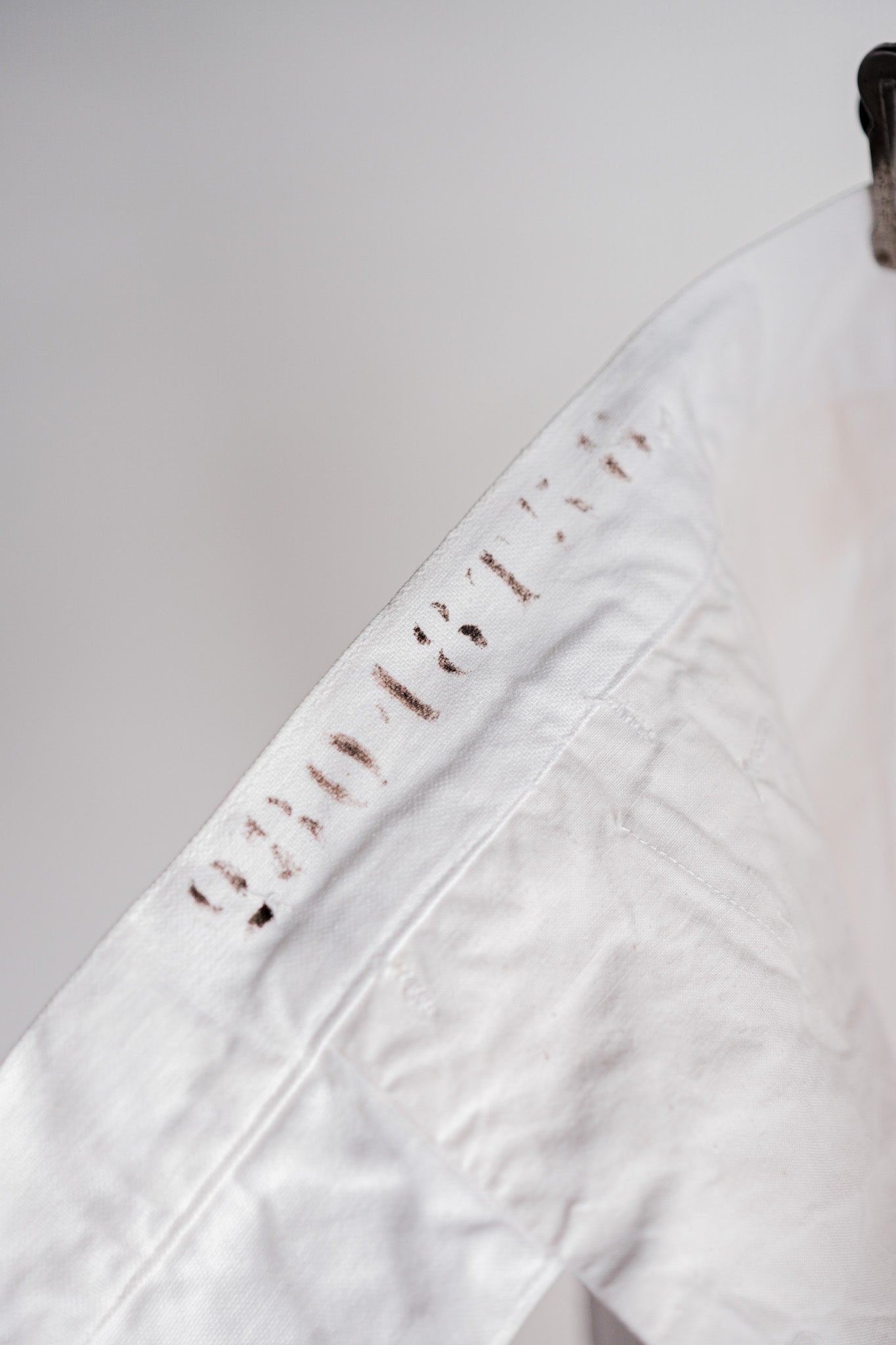 【~50's】French Navy White Linen Sailor Pants "Dead Stock"