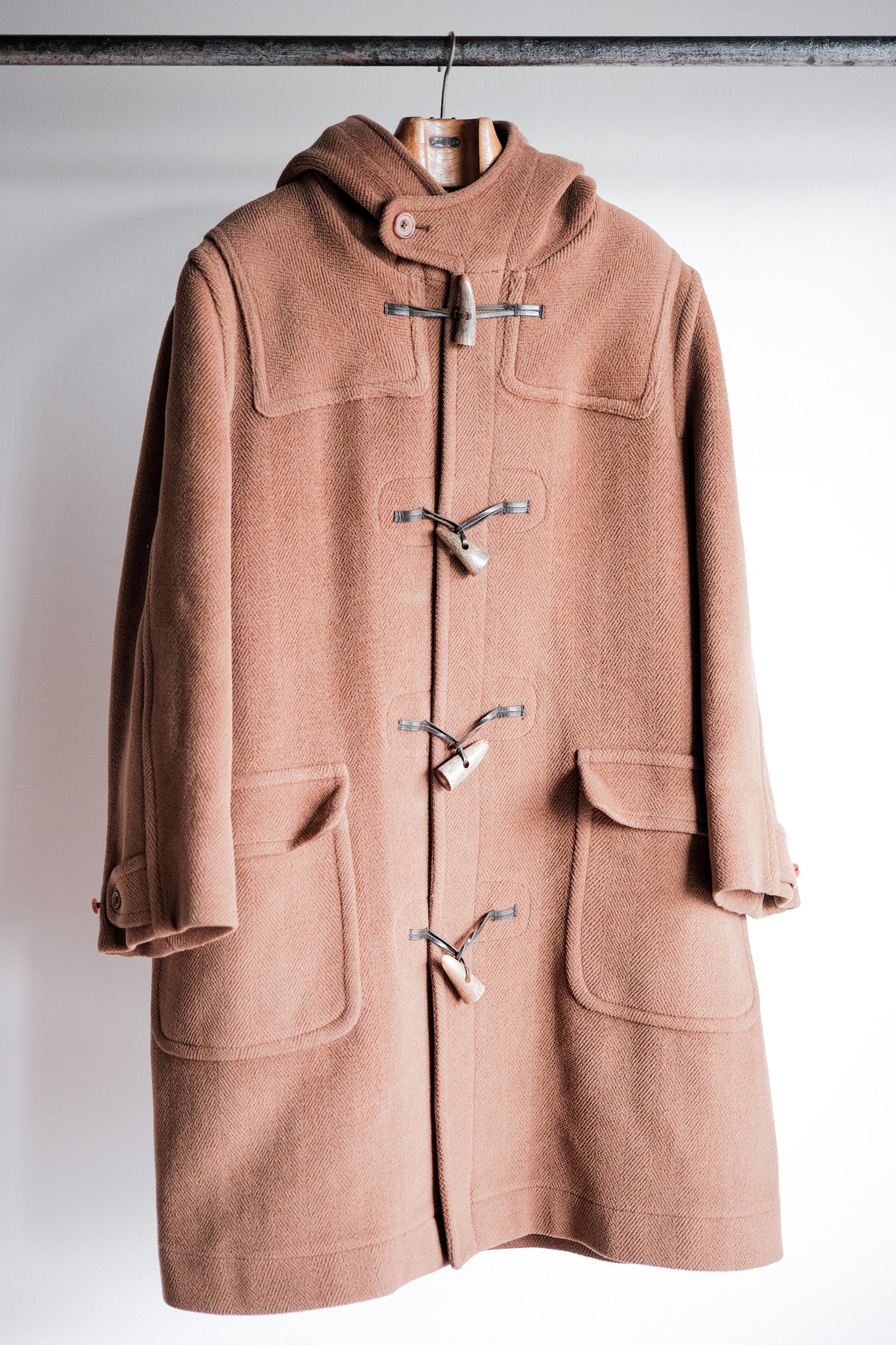 【~90's】Old INVERTERE Wool Duffle Coat "Moorbrook"