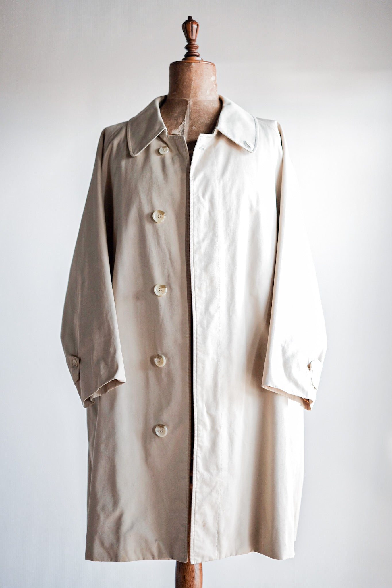 【~70's】Vintage Burberry's Single Raglan Balmacaan Coat C100 Size.52REG