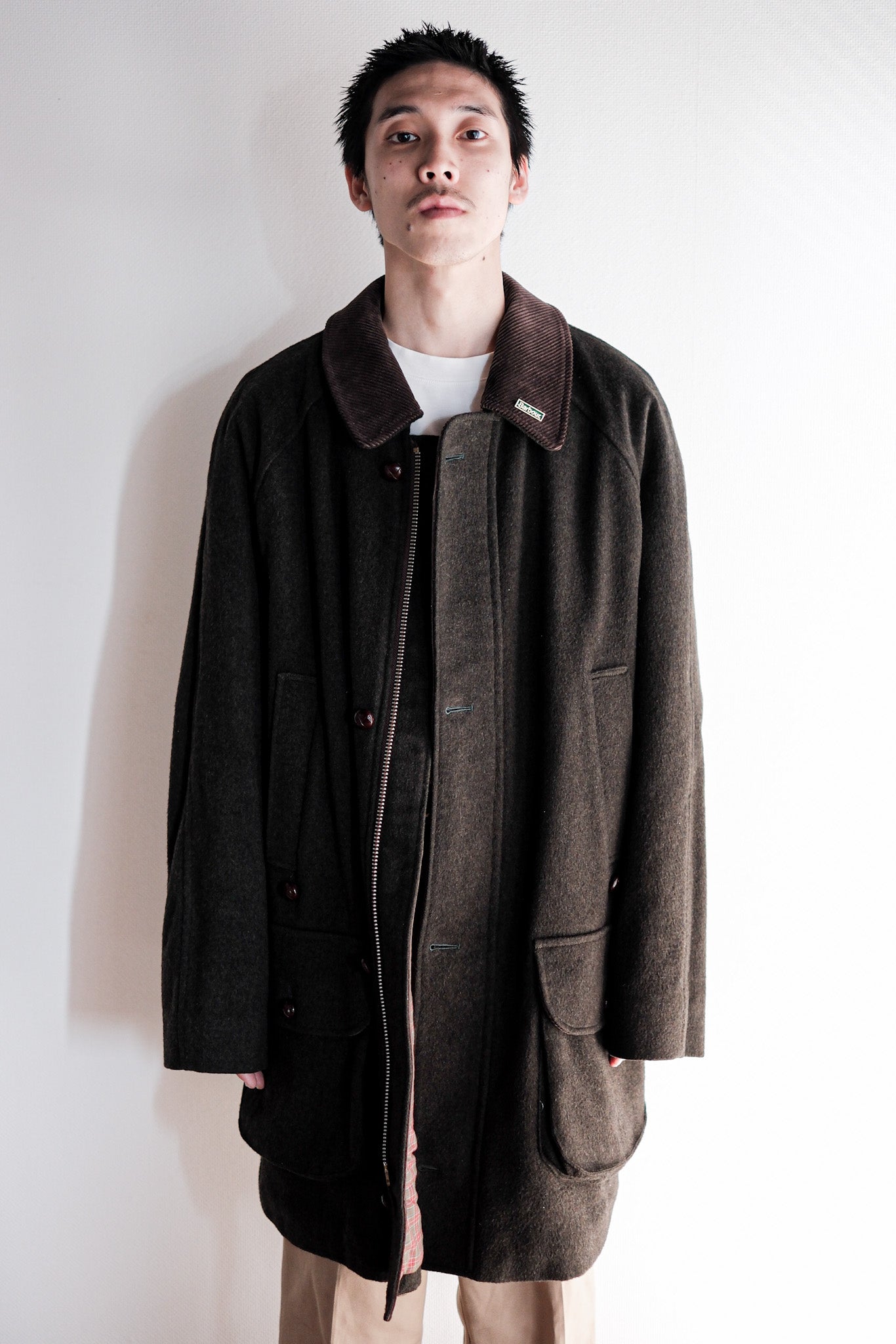 【~90's】Vintage Barbour "LODEN JACKET" 3 Crest Size.42