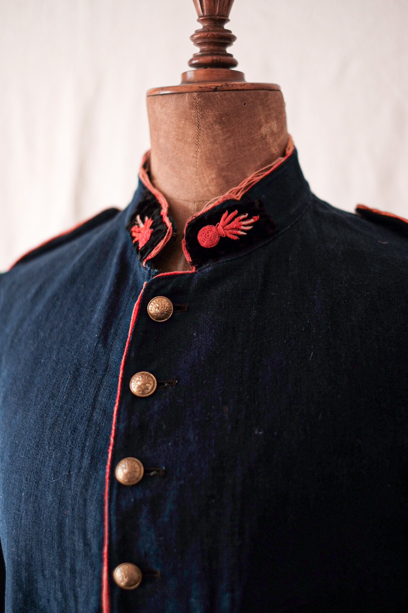 【~10's】French Vintage Indigo Metis Fireman Jacket
