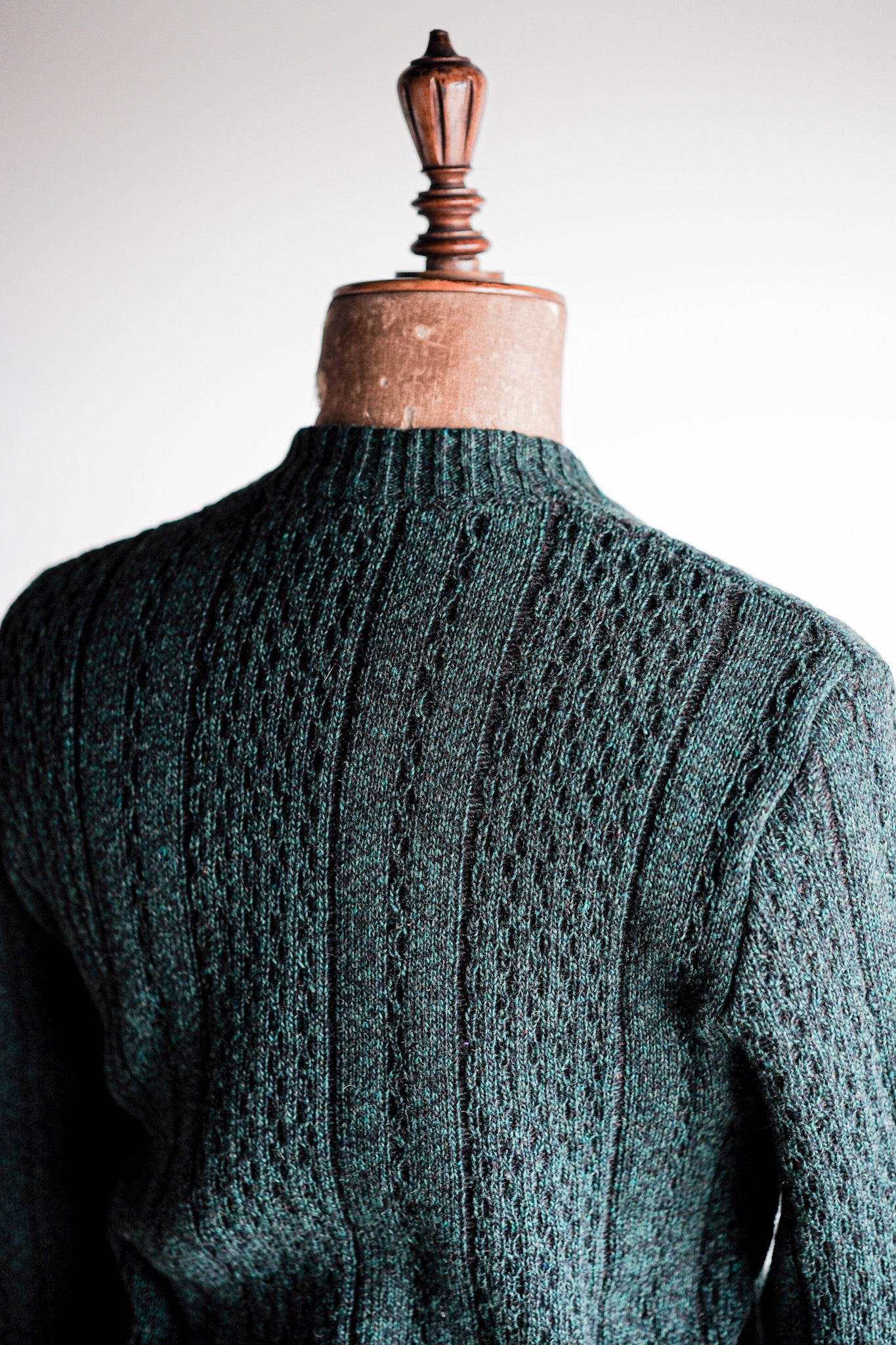 【~60's】French Vintage V-neck Wool Sweater "Dead Stock"