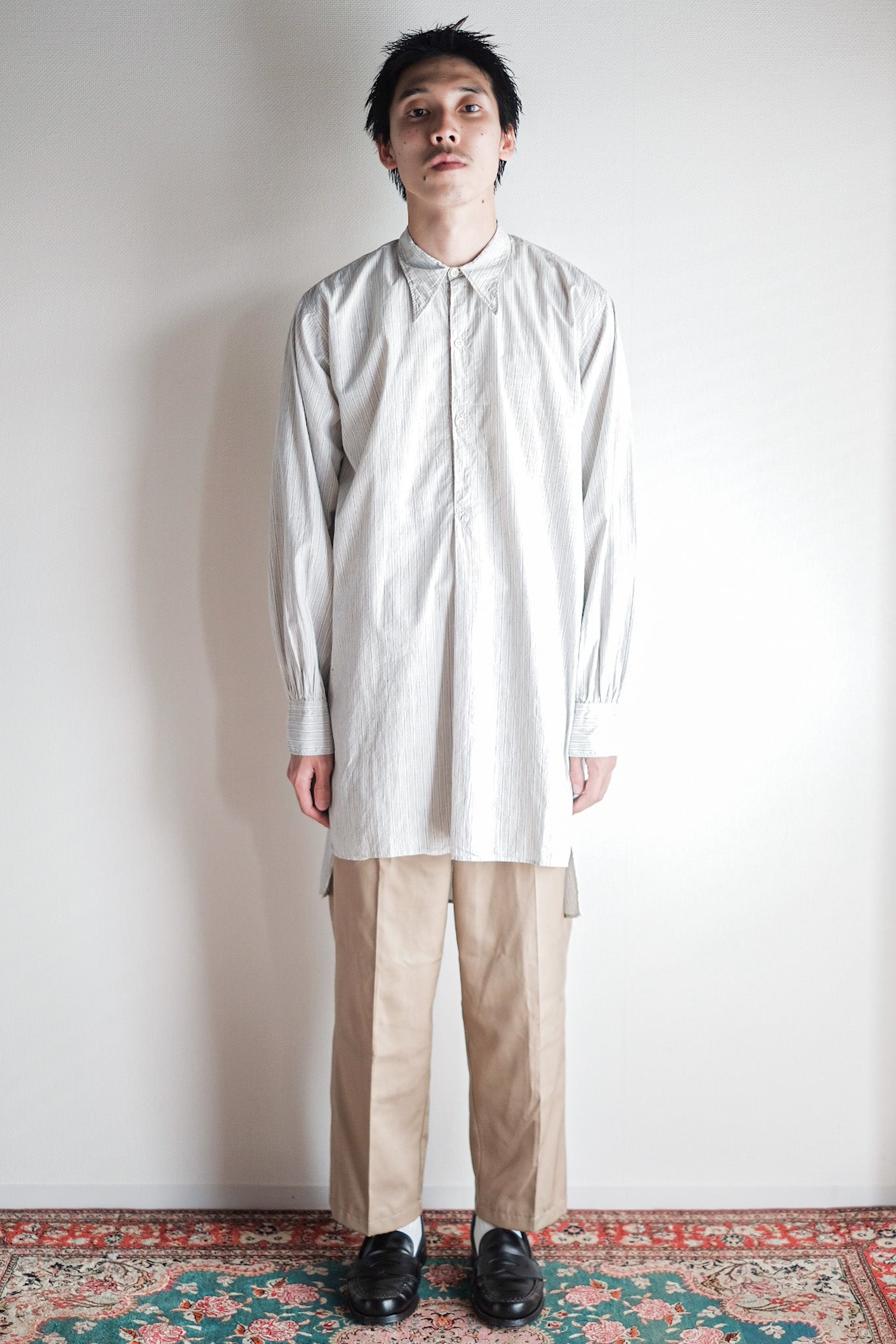 【~40's】French Vintage Grandpa Shirt