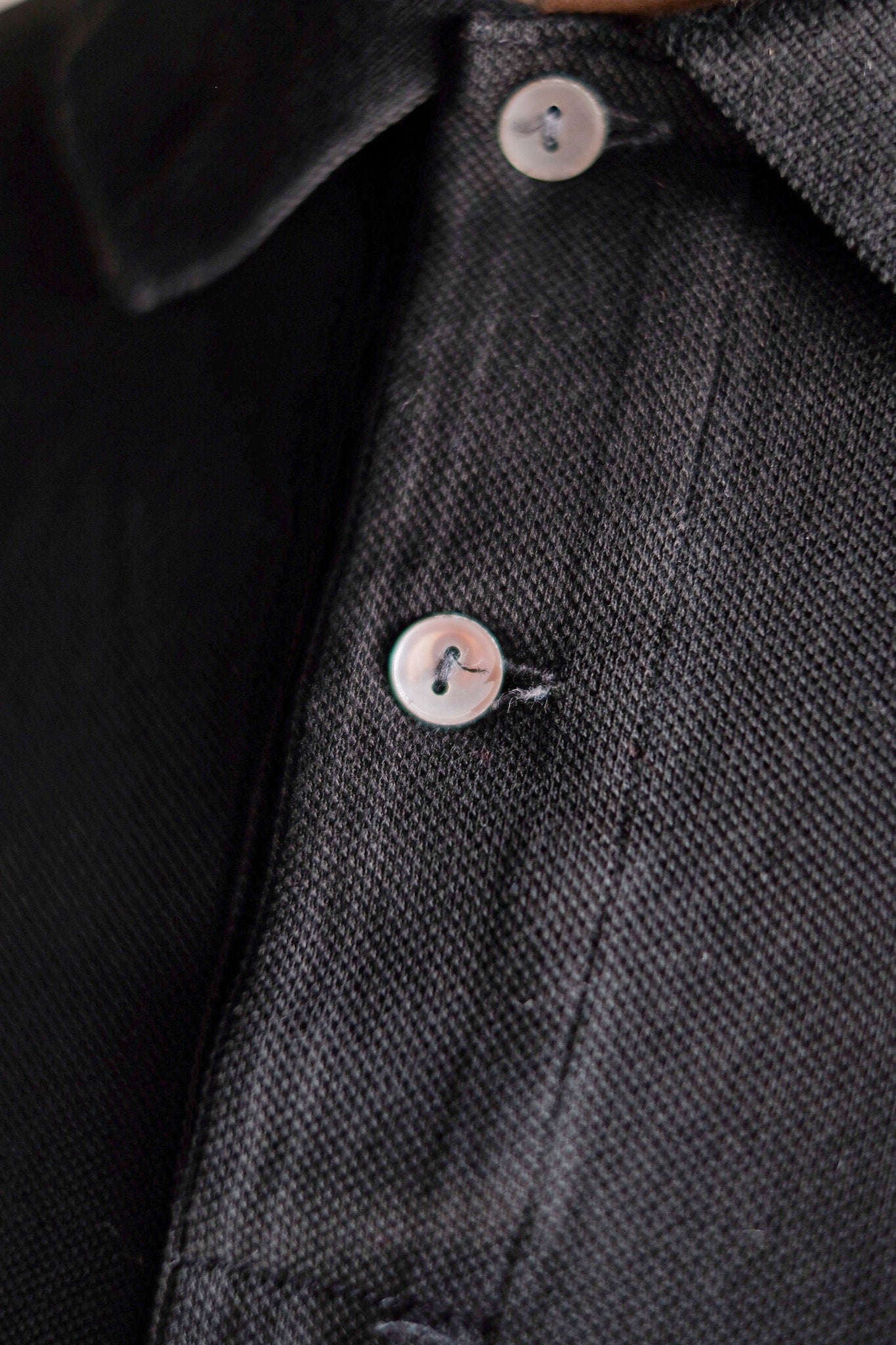 【~80's】CHEMISE LACOSTE S/S Polo Shirt Size.5 "Black"