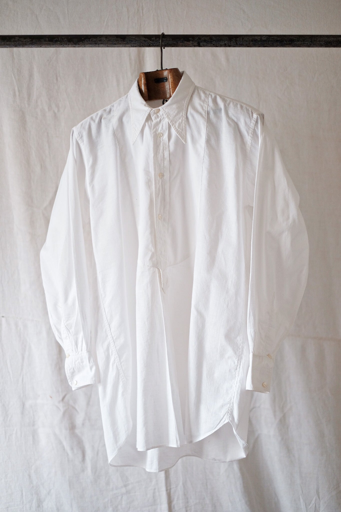 【~40's】French Vintage Grandpa Shirt