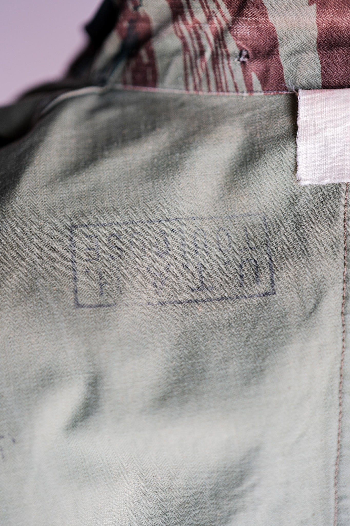 【~60's】French Army TAP47/56 Lizard Camo Paratrooper Jacket