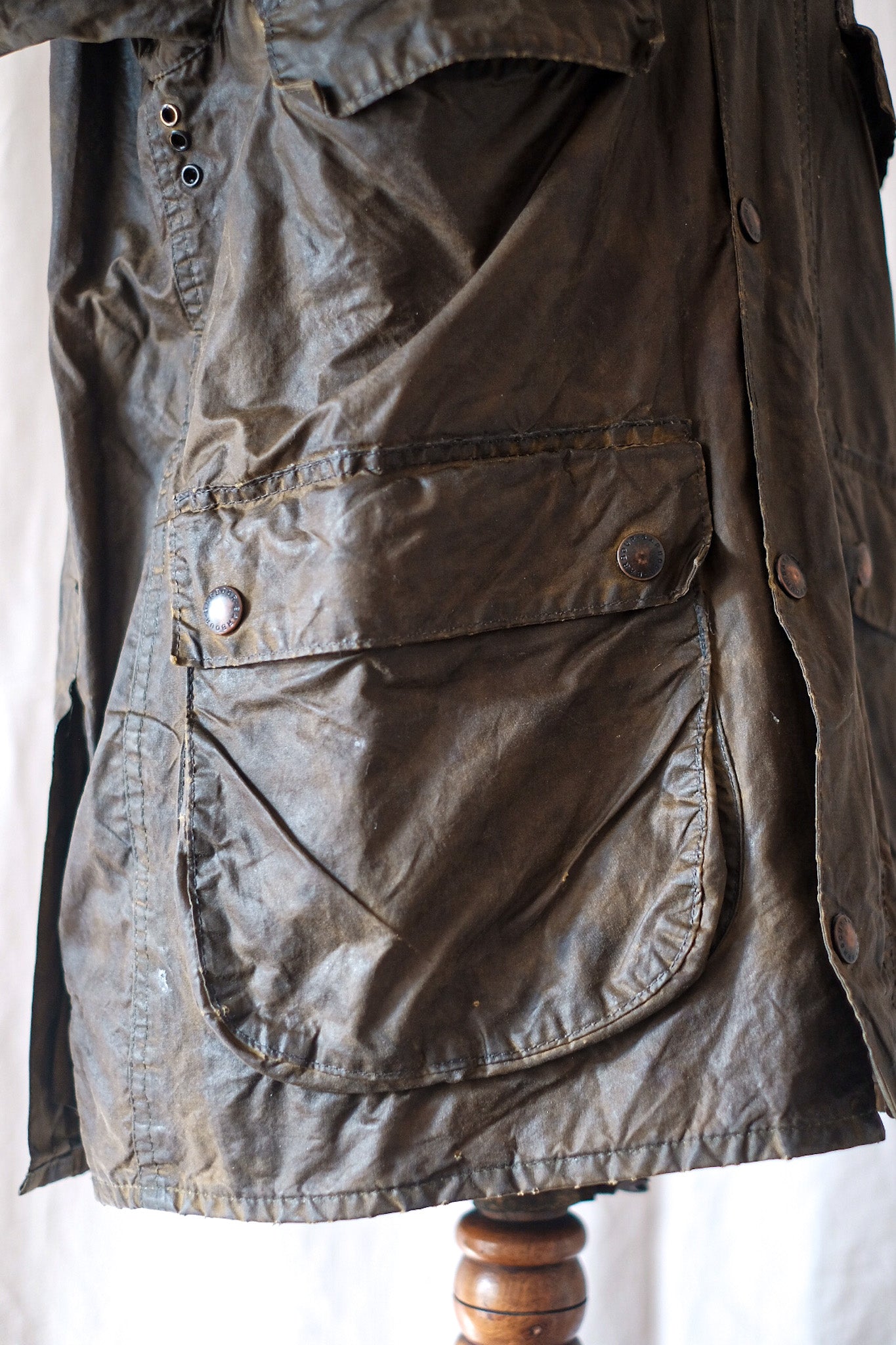 【~80's】Vintage Barbour "BEDALE" 2 Crest Size.38