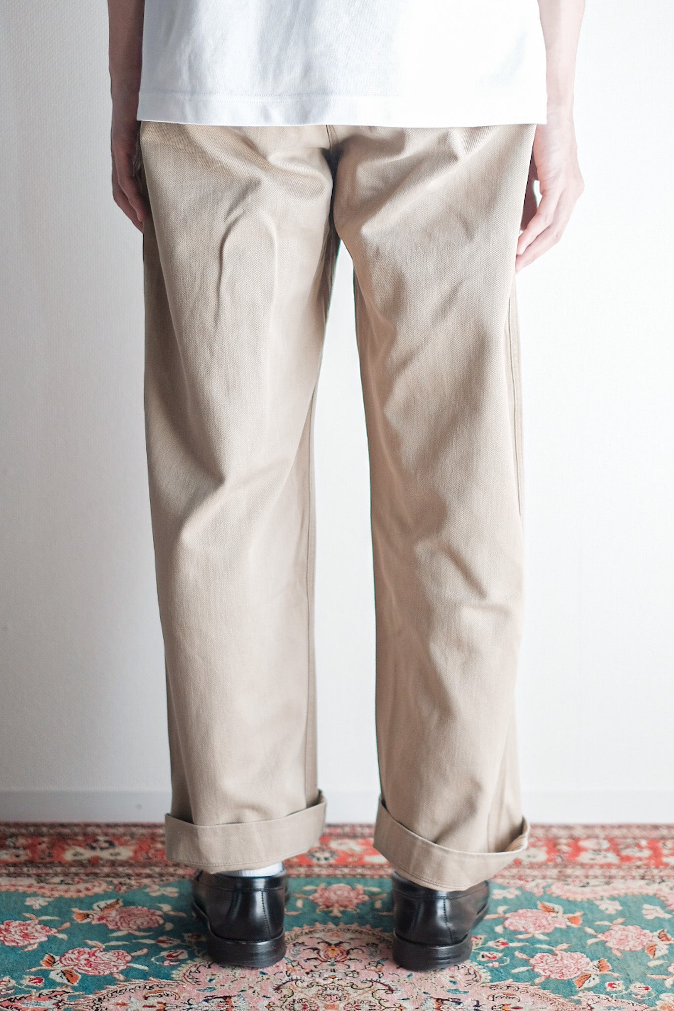 【~60's】French Army M52 Chino Trousers Size.23
