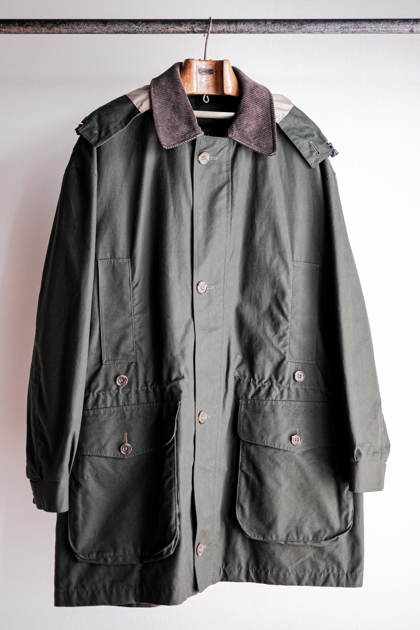 【~90's】Vintage Barbour "ENDURANCE" 3 Crest Size.44 “Dead Stock”