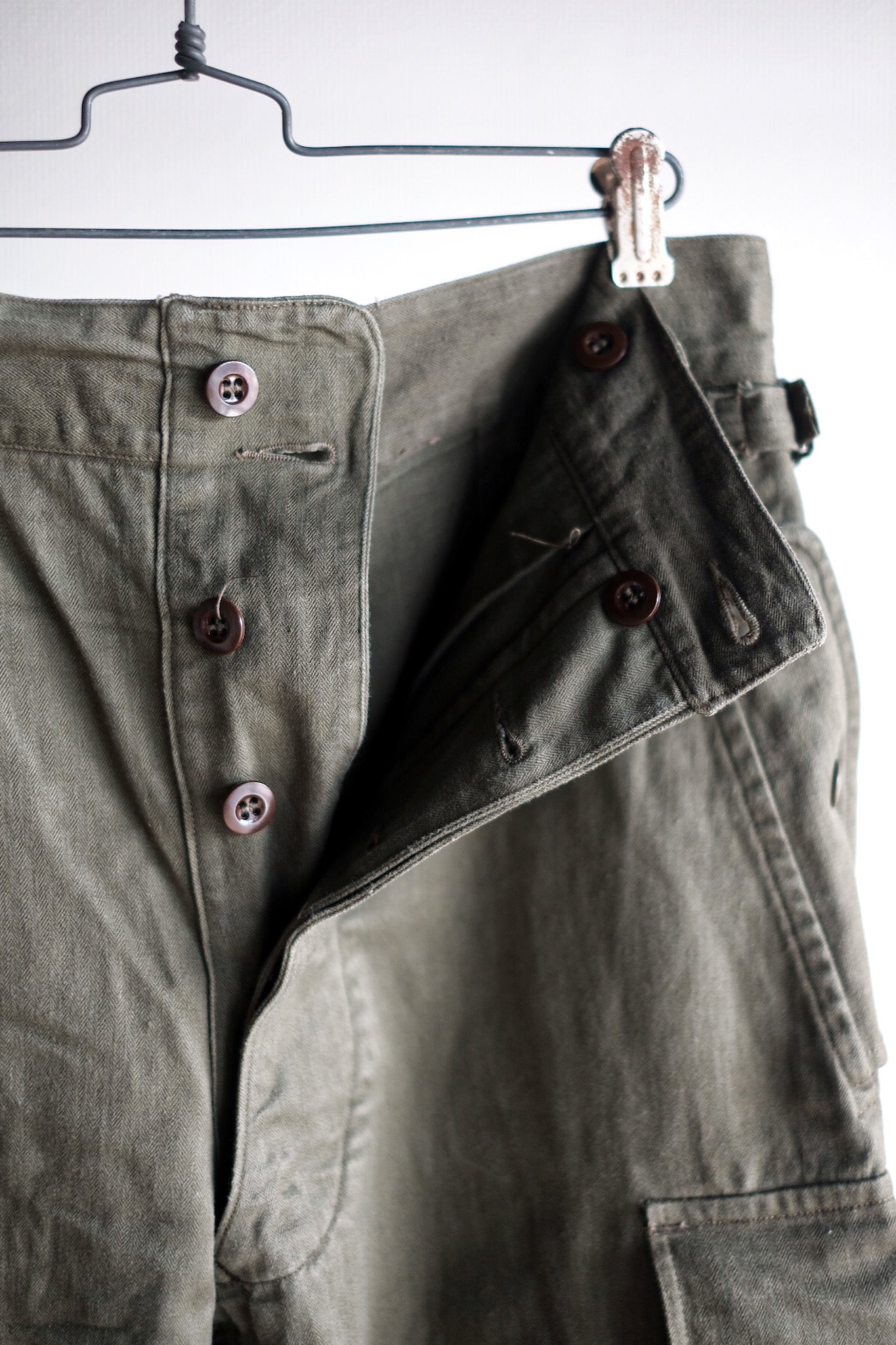 【~60's】French Army TAP47/56 Paratrooper Trousers Size.11