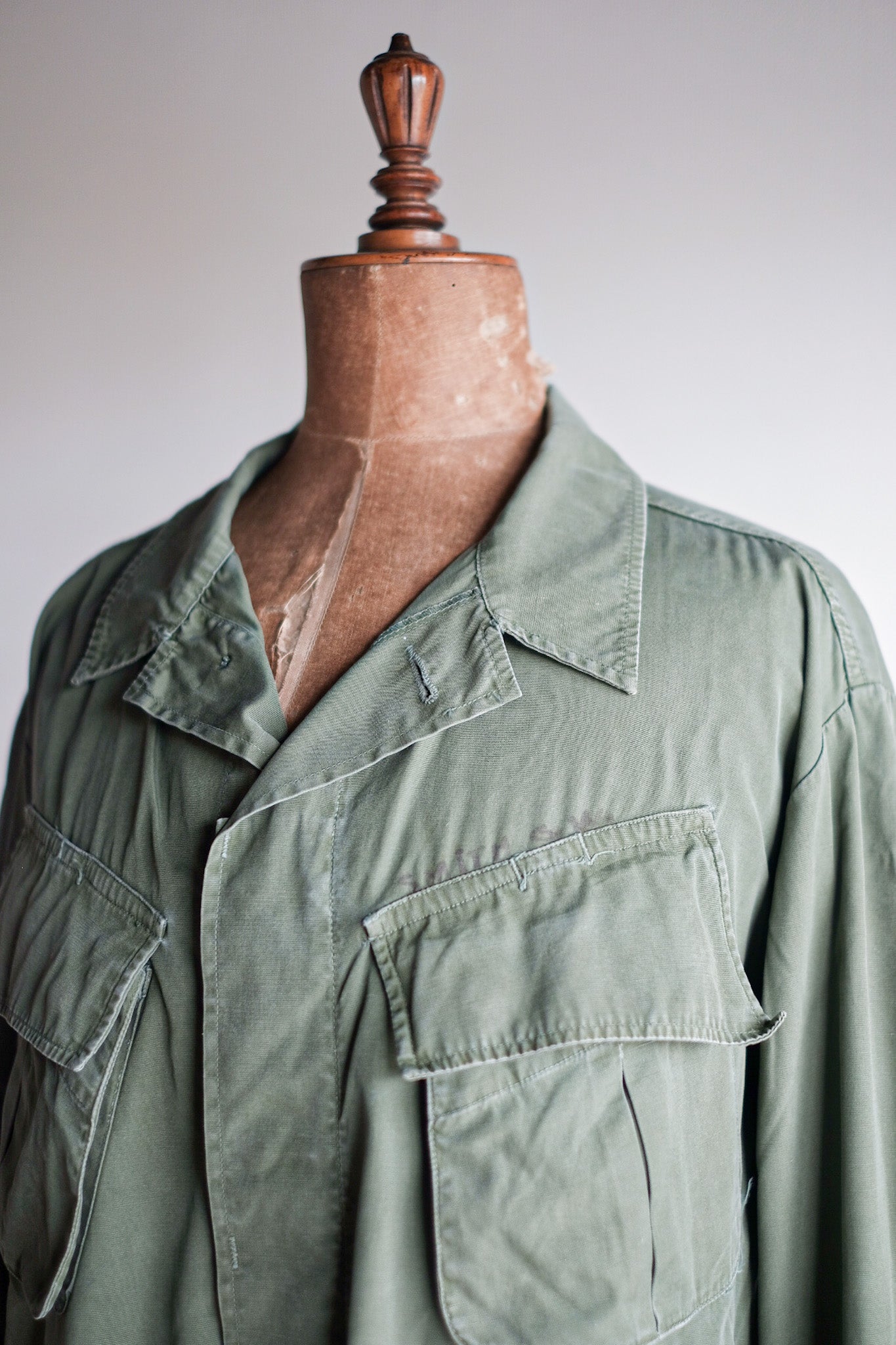 【~60's】US Army Jungle Fatigue Jacket "3rd Type" Size.LARGE-REGULAR