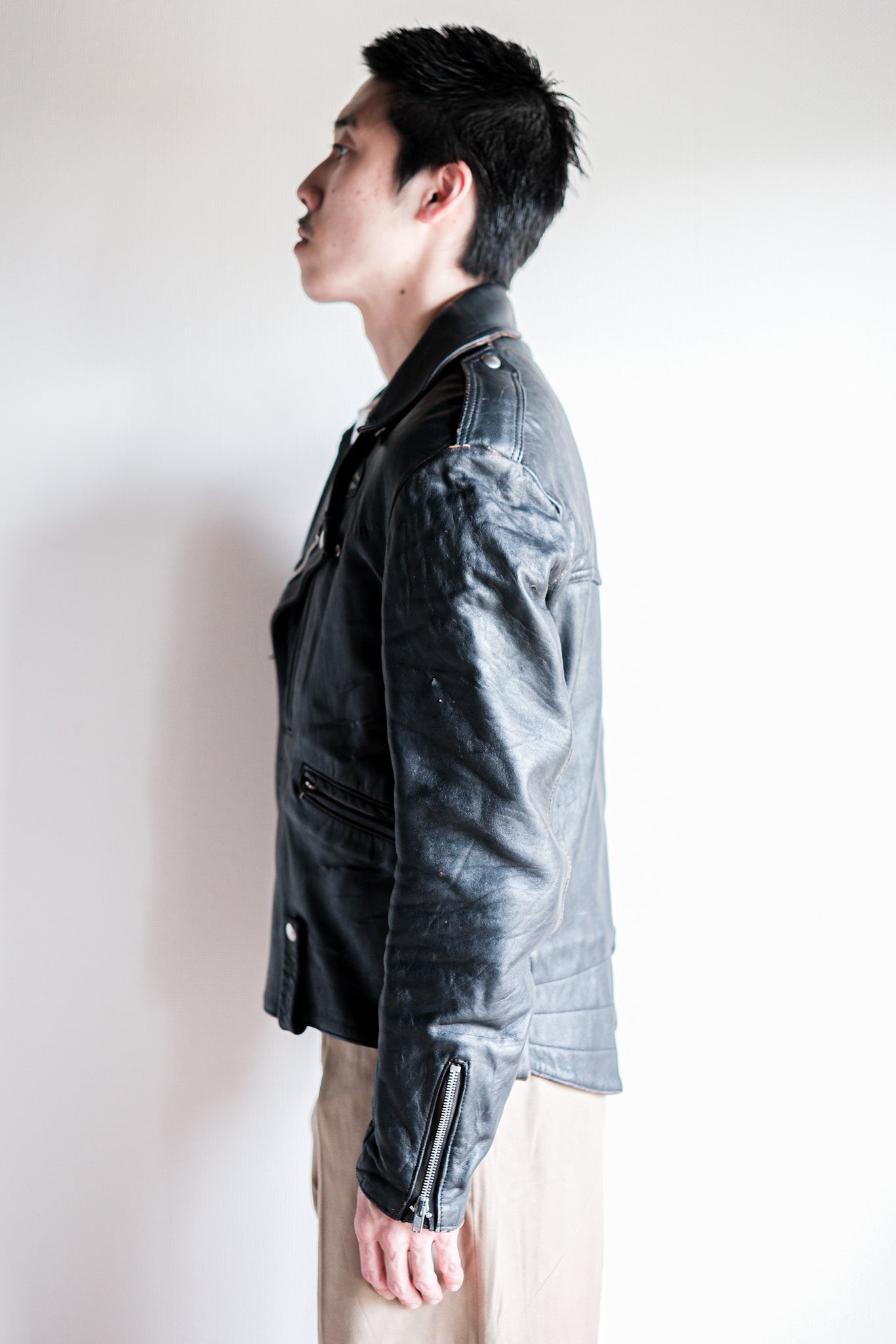 【~70’s】Lewis Leathers Riders Jacket Size.36 “Thunder Bolt”