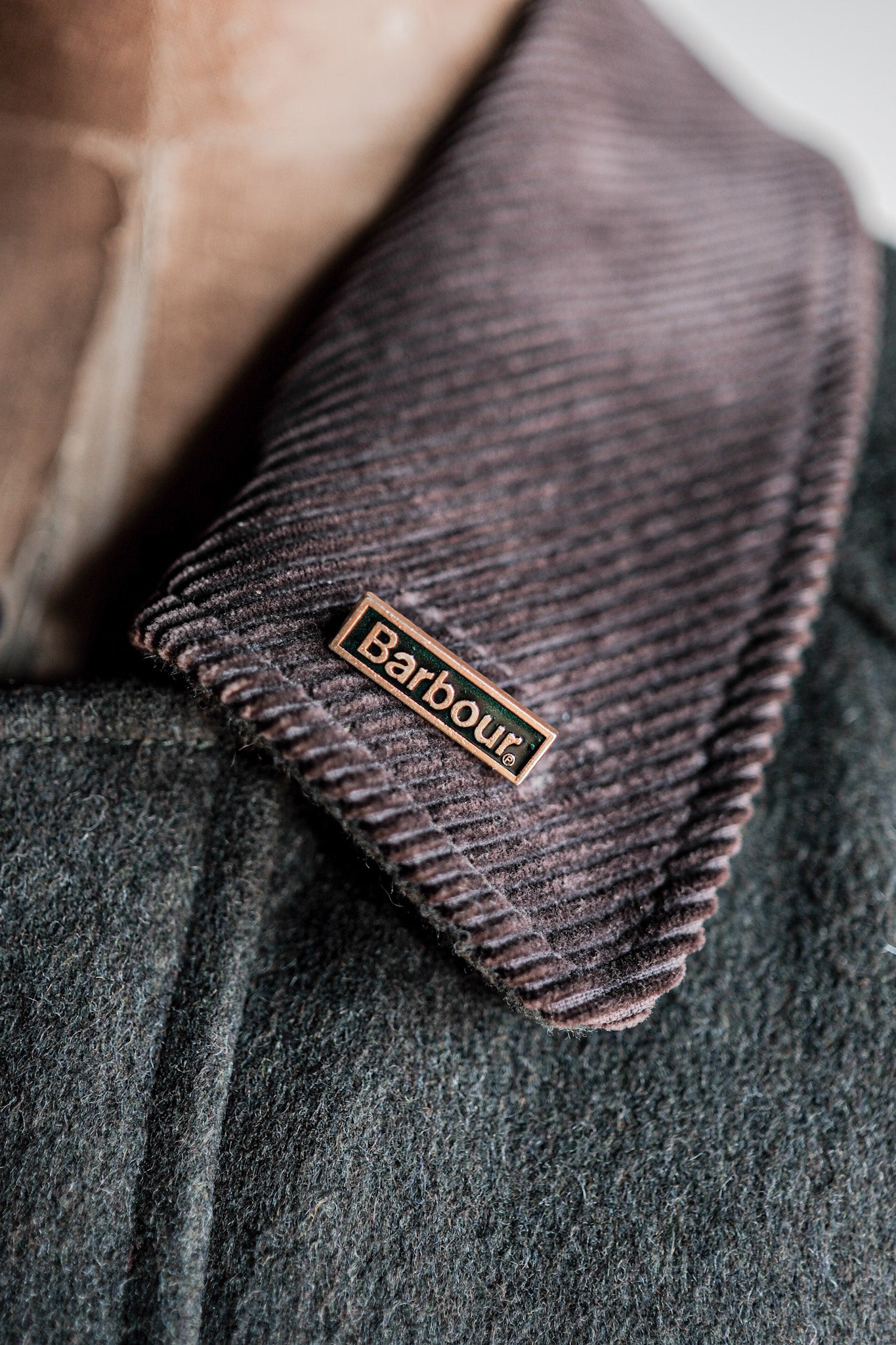 【~90's】Vintage Barbour "LODEN JACKET" 3 Crest Size.42
