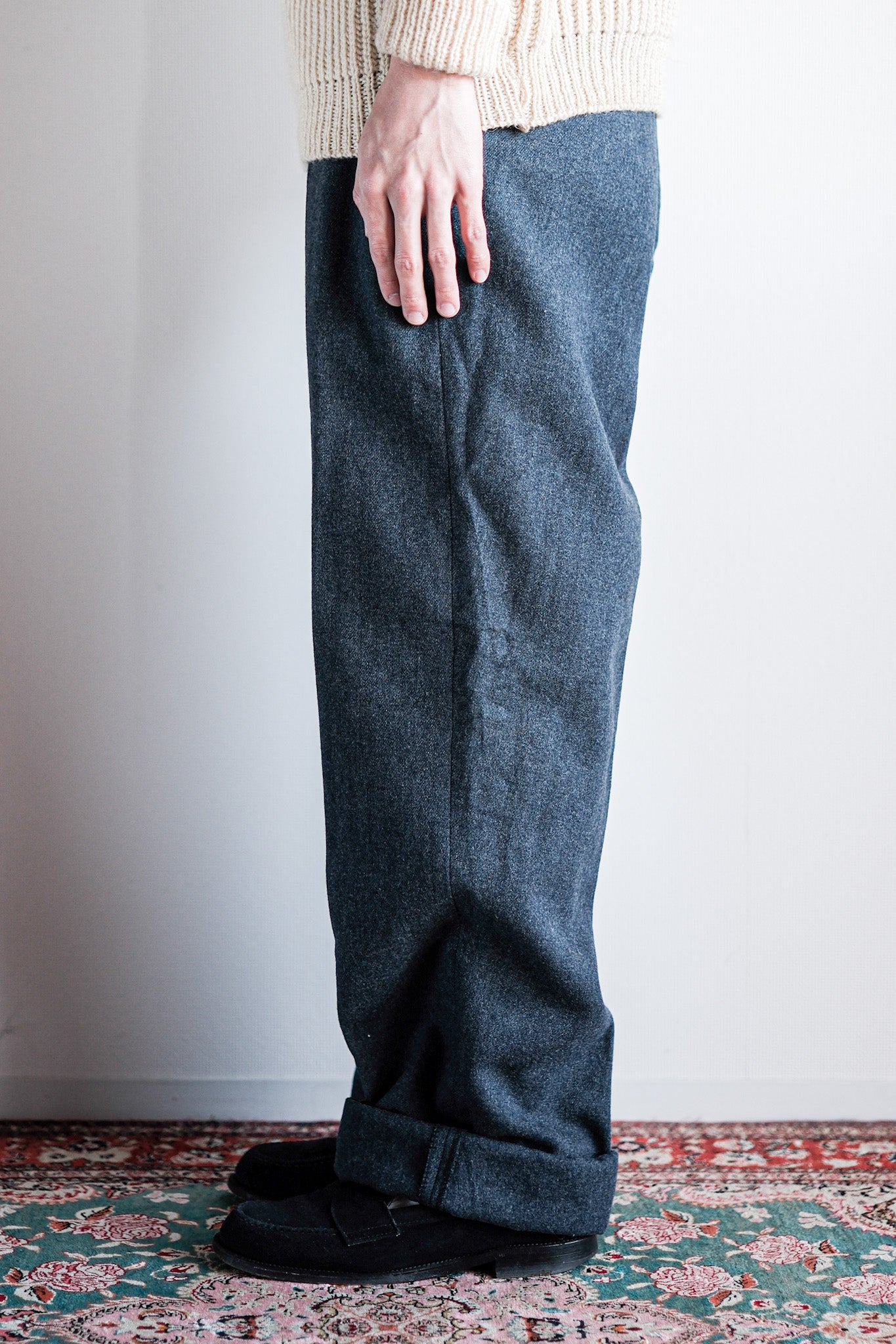 【~50's】Royal Canadian Air Force Wool Trousers Size.N21 "Dead Stock"