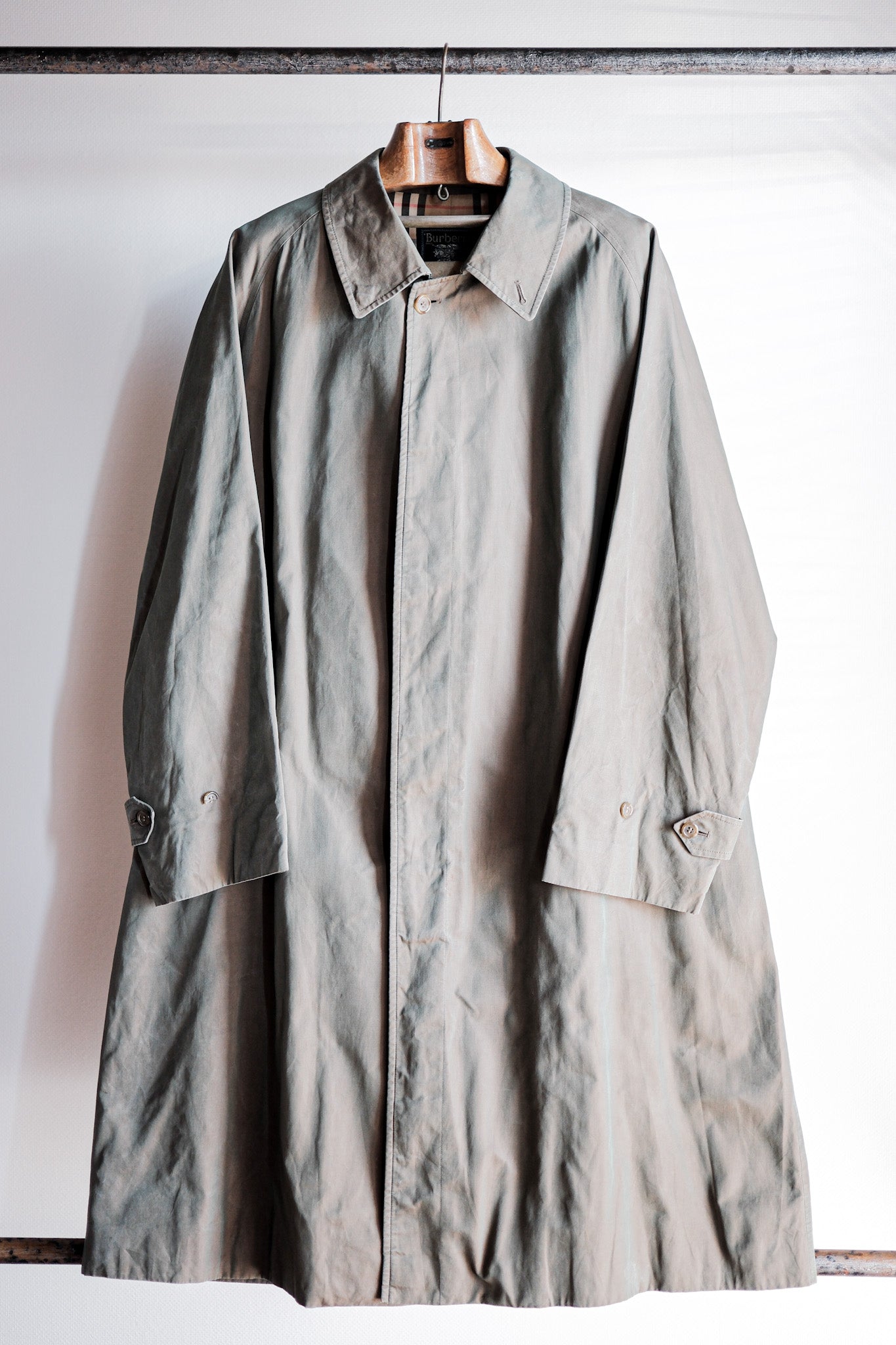 【~80's】Vintage Burberry's Single Raglan Balmacaan Coat C100 Size.54REG "TAMAMUSHI"